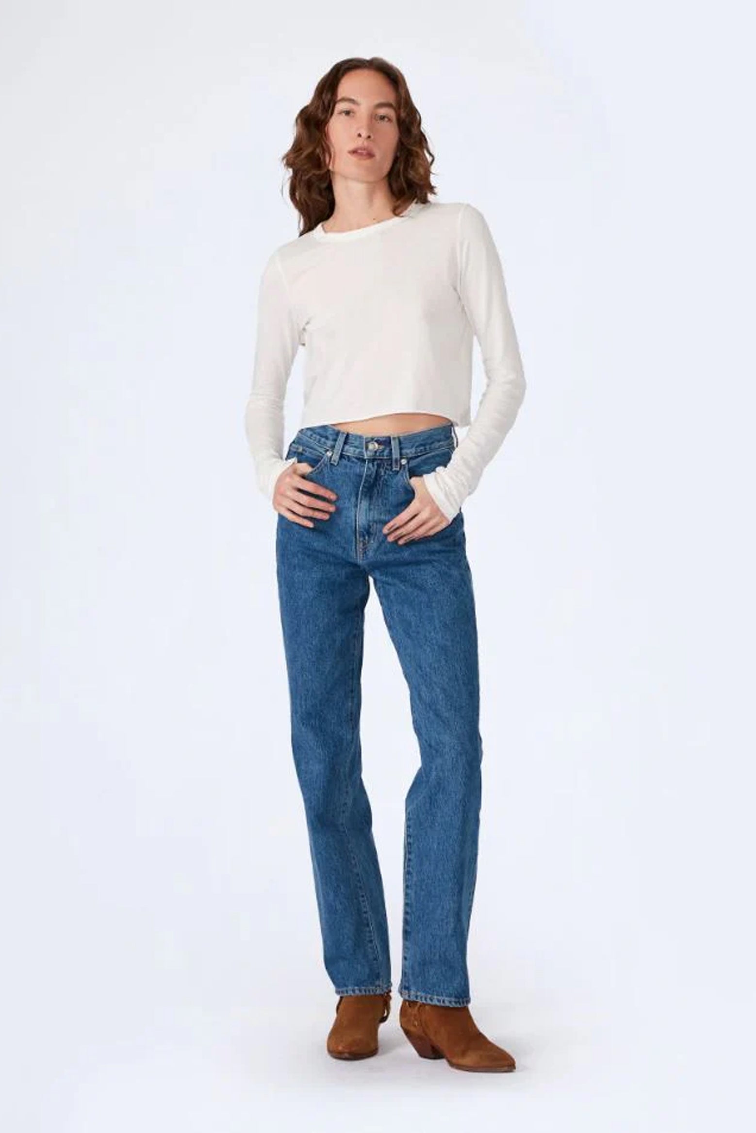 SLVRLAKE London High hotsell Waist Straight Leg Jeans