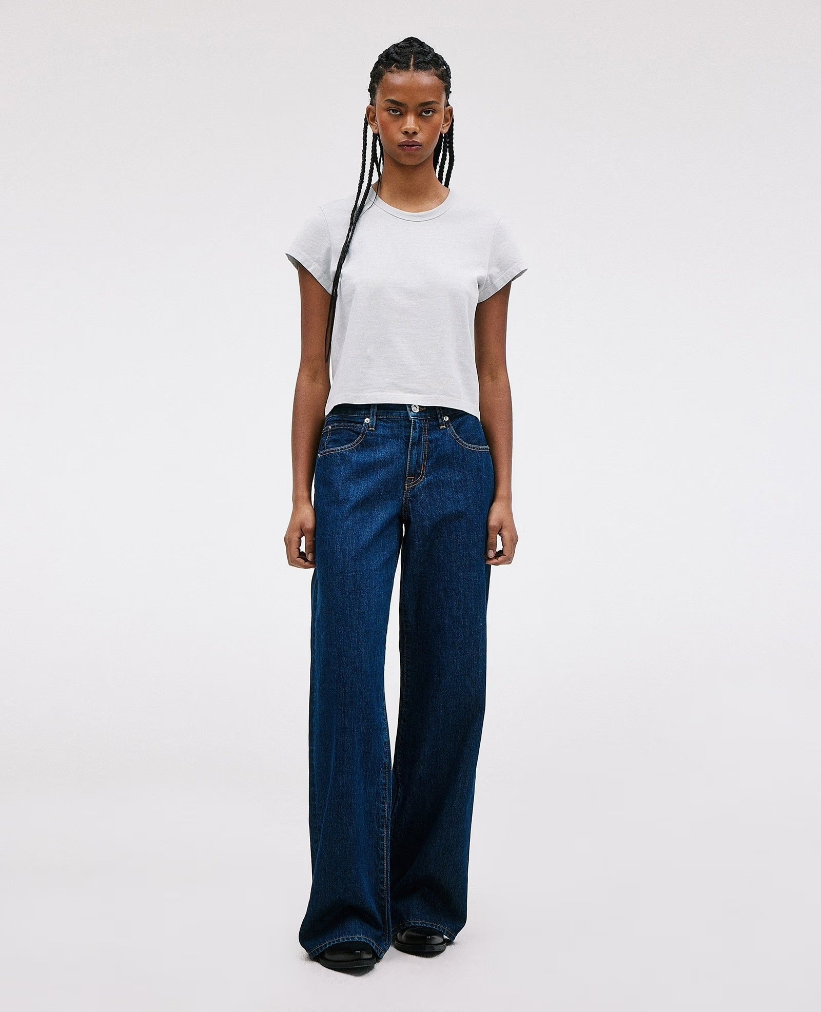 SLVRLAKE MICA LOW RISE WIDE LEG JEAN IN INFINITE DREAM | THE NEW TREND