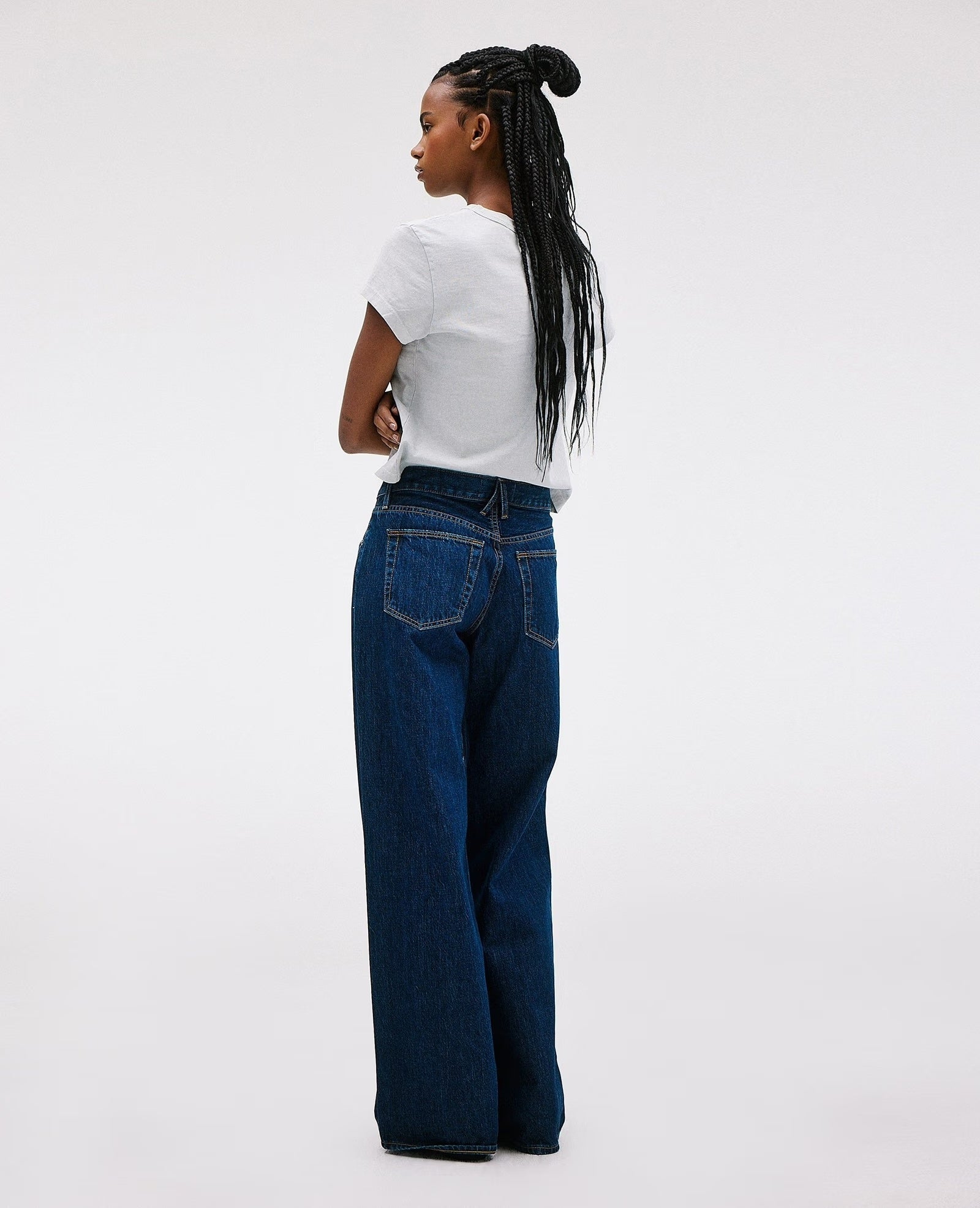 SLVRLAKE MICA LOW RISE WIDE LEG JEAN IN INFINITE DREAM | THE NEW TREND