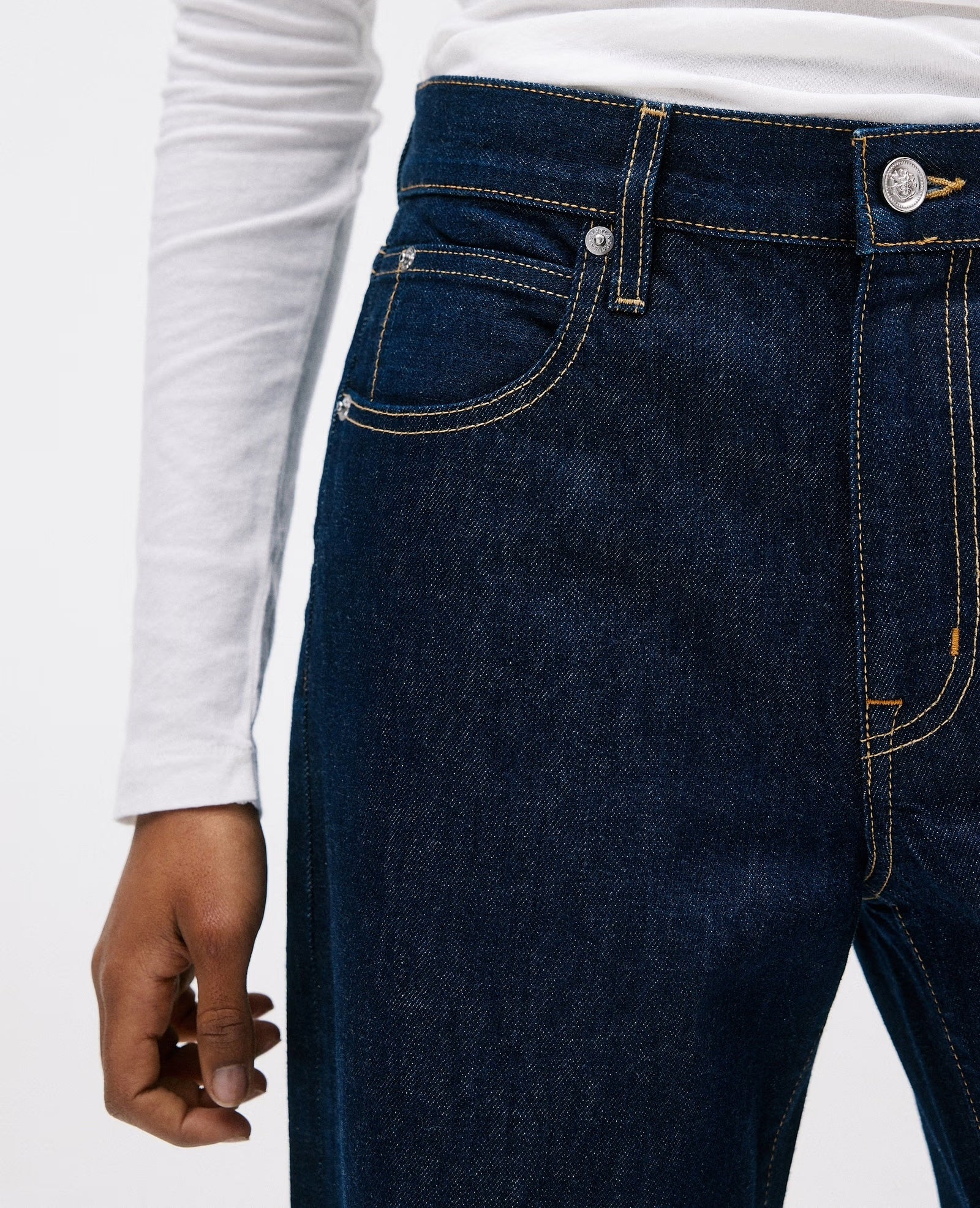 SLVRLAKE SELENA MID RISE WIDE LEG JEAN IN MIDNIGHT MILE | THE NEW TREND