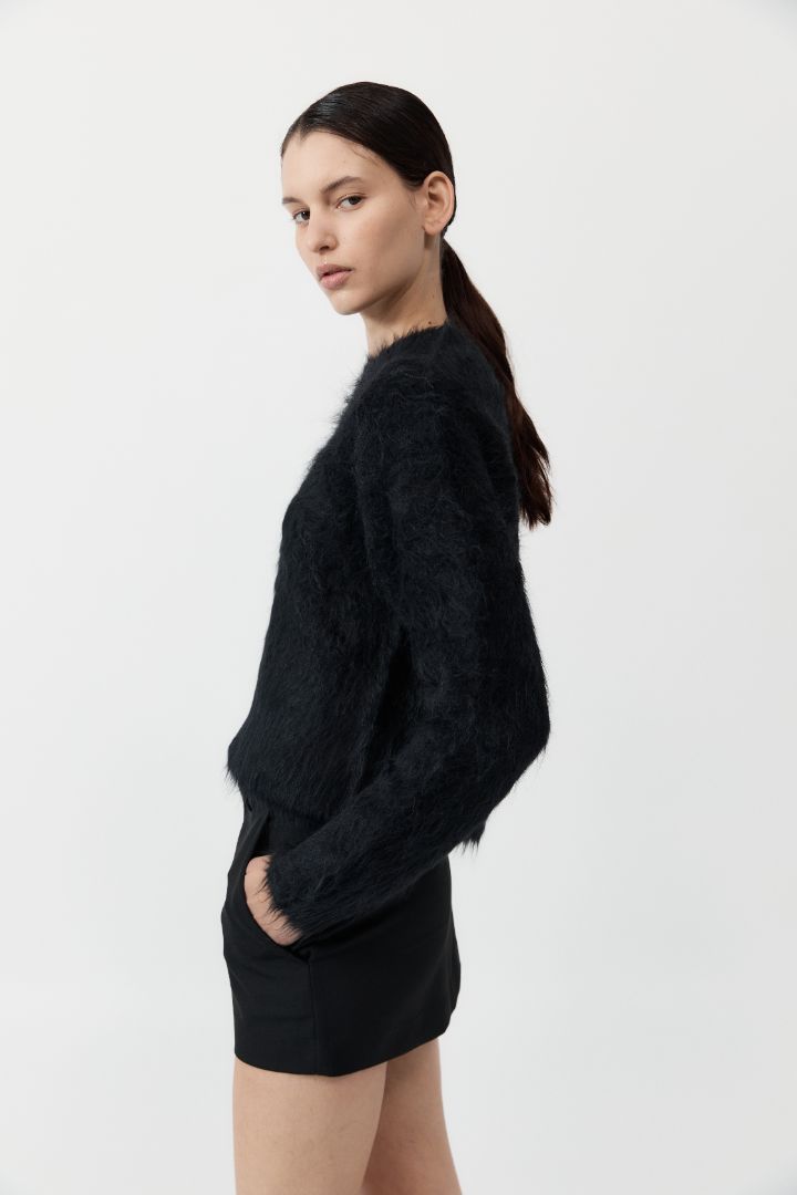 ST. AGNI Alpaca Sweater in Black | The New Trend Australia
