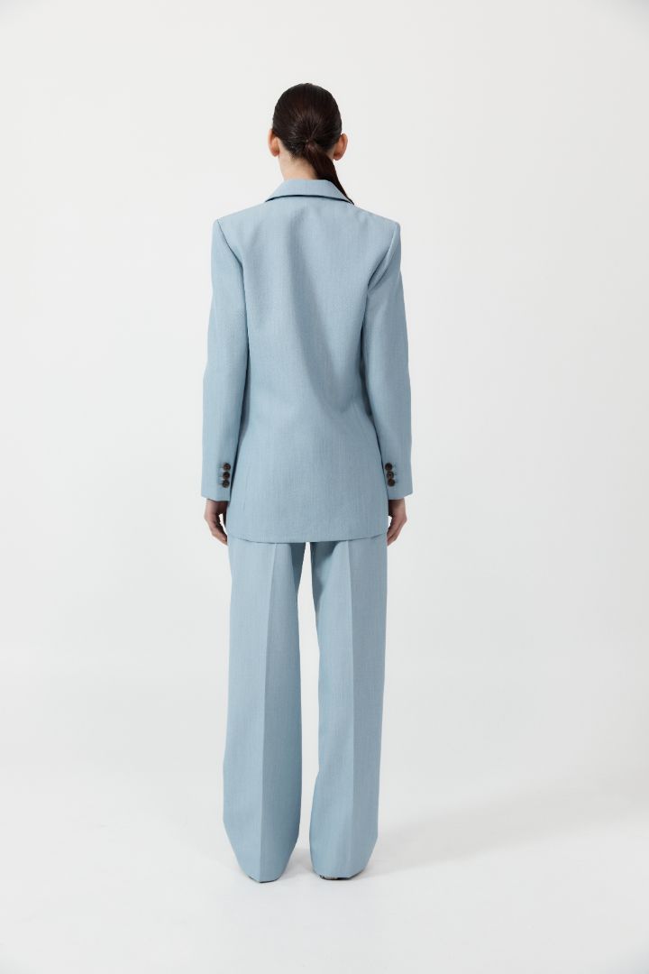 The ST. AGNI Carter Trousers  in Stone Blue from The New Trend.