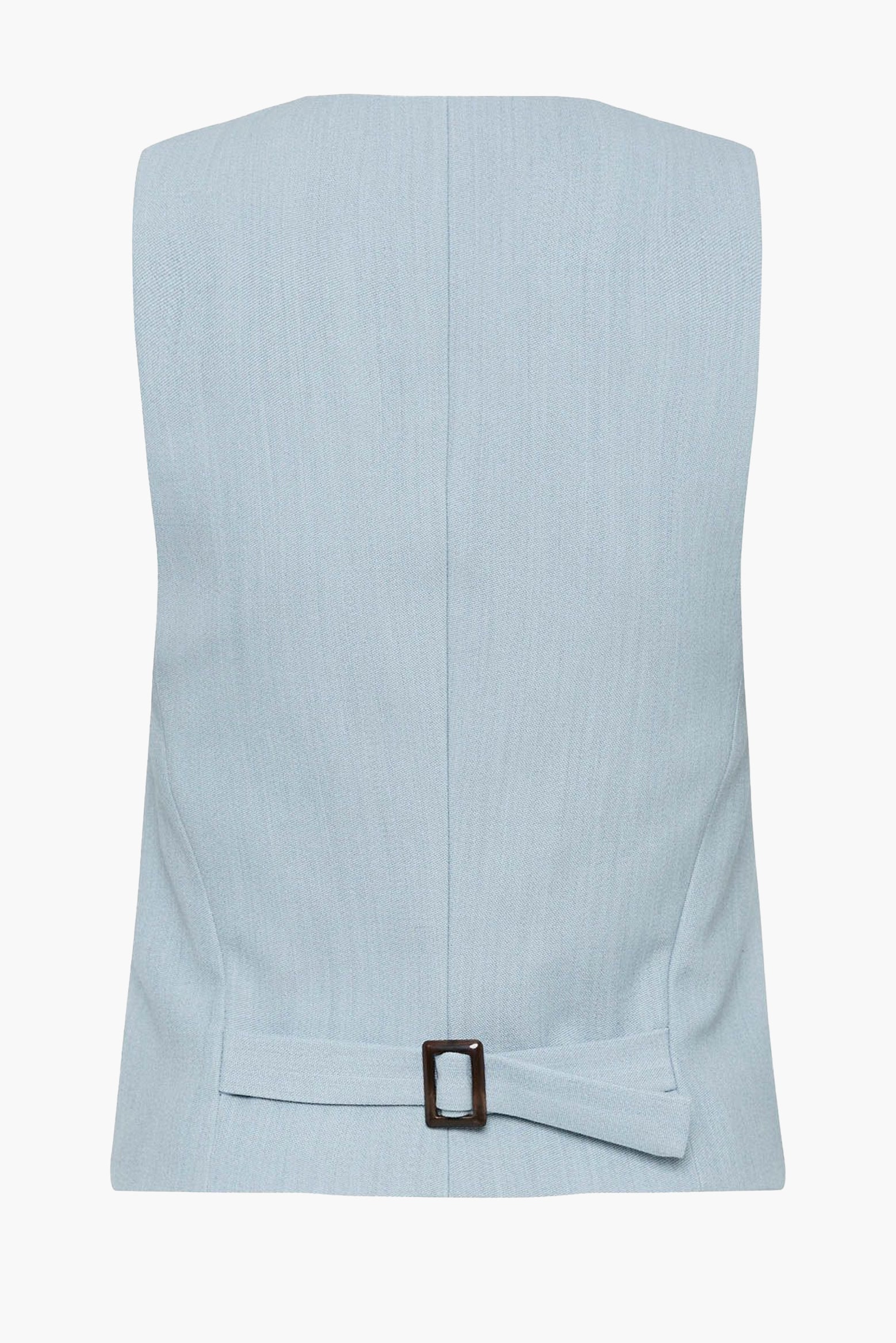 The ST. AGNI Carter Vest in Stone Blue from The New Trend.