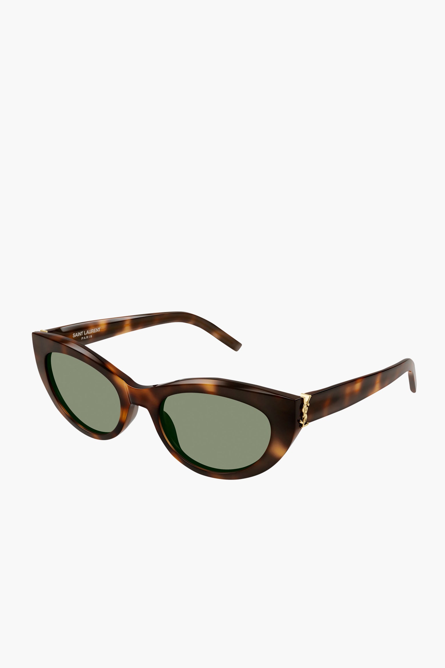 SAINT LAURENT Cat Eye Sunglasses in Havana | The New Trend