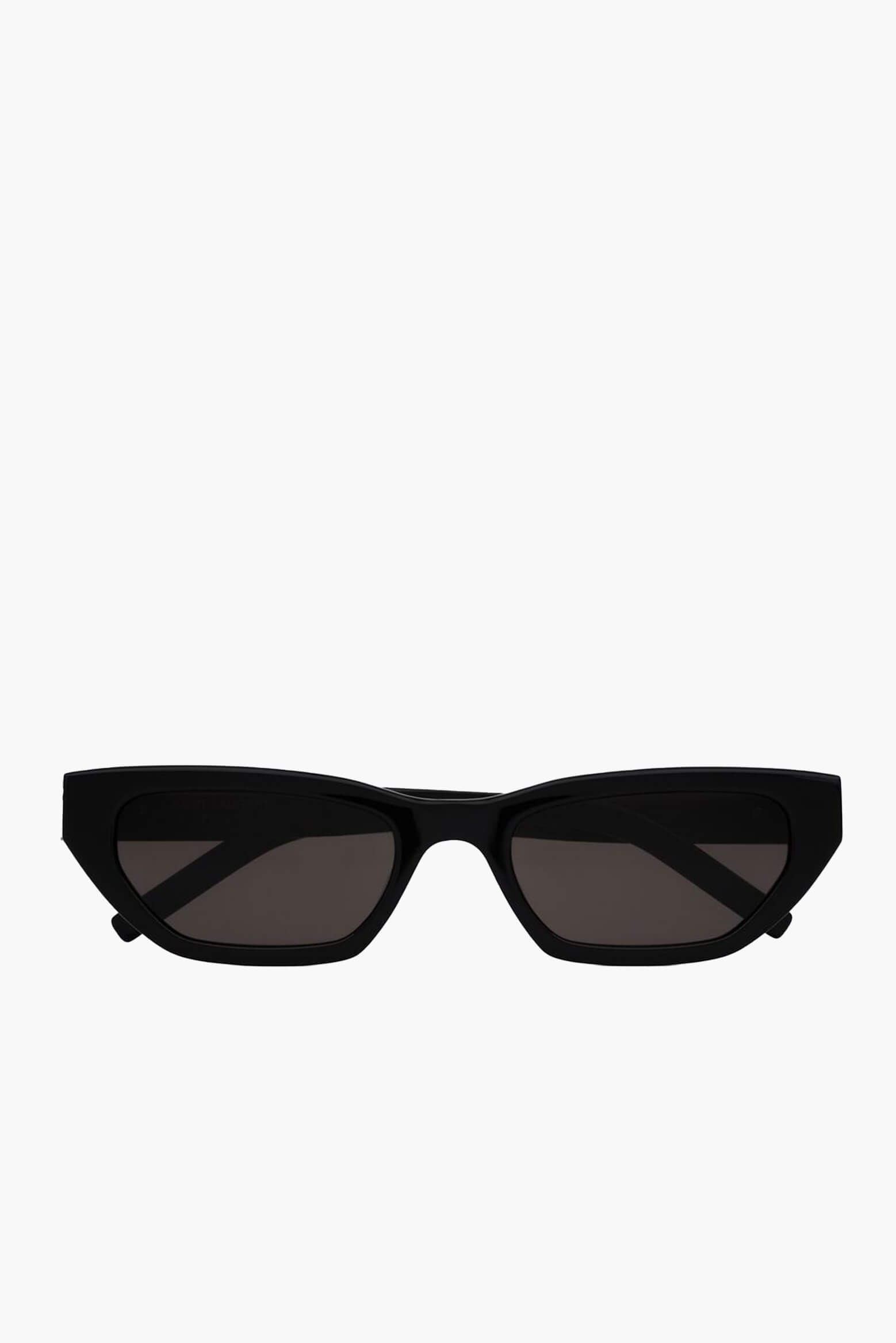 Saint Laurent Narrow Cat Eye Sunglasses in Black available at The New Trend Australia.