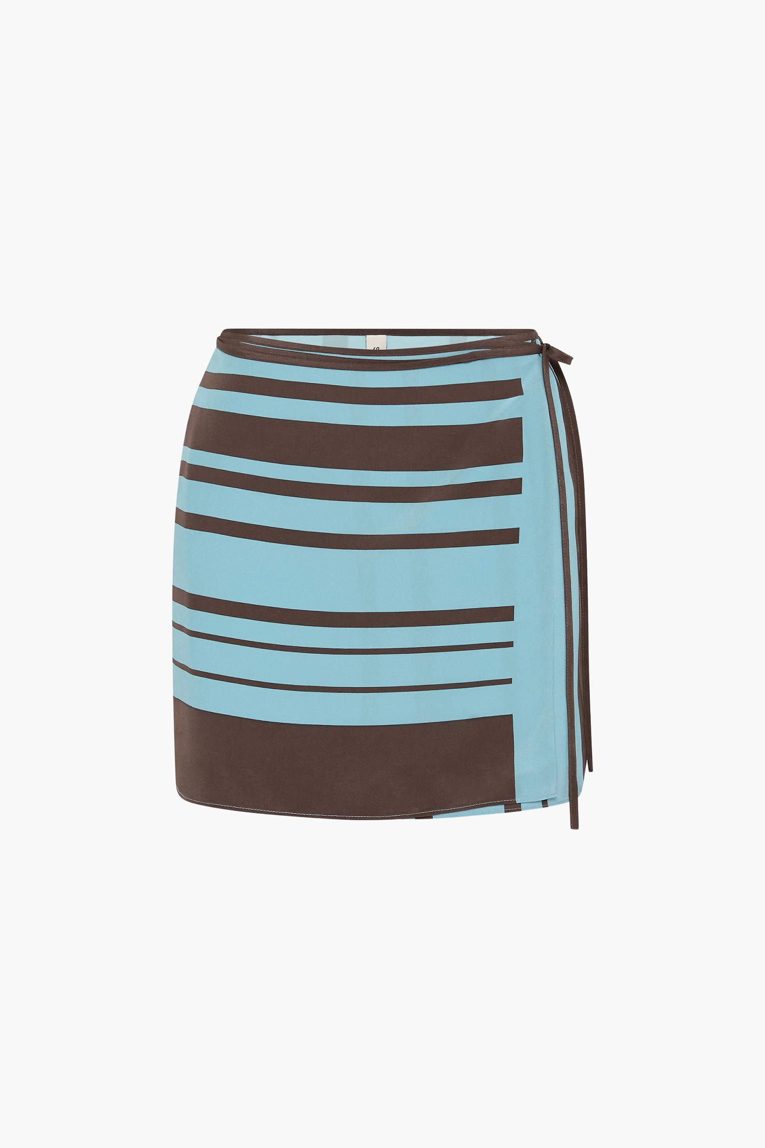 SIR RIOJA WRAP MINI SKIRT IN PACHA MINERAL STRIPE | THE NEW TREND