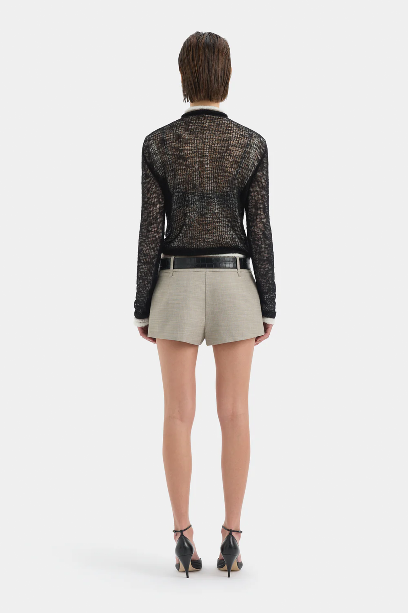 SIR THE LABEL PENELOPE LAYERED KNIT TOP BLACK/IVORY | THE NEW TREND