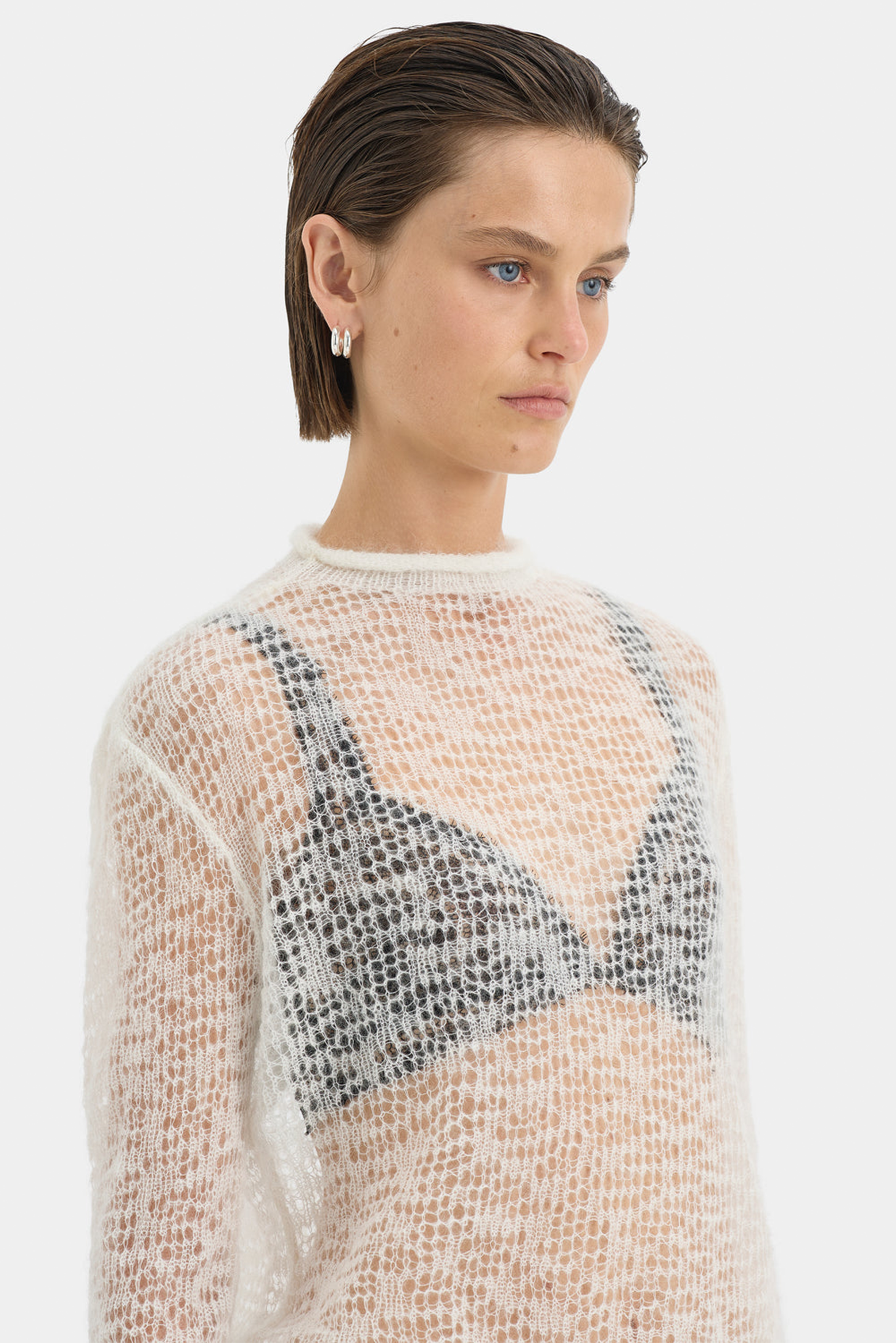 SIR THE LABEL PENELOPE LAYERED KNIT TOP BLACK/IVORY | THE NEW TREND