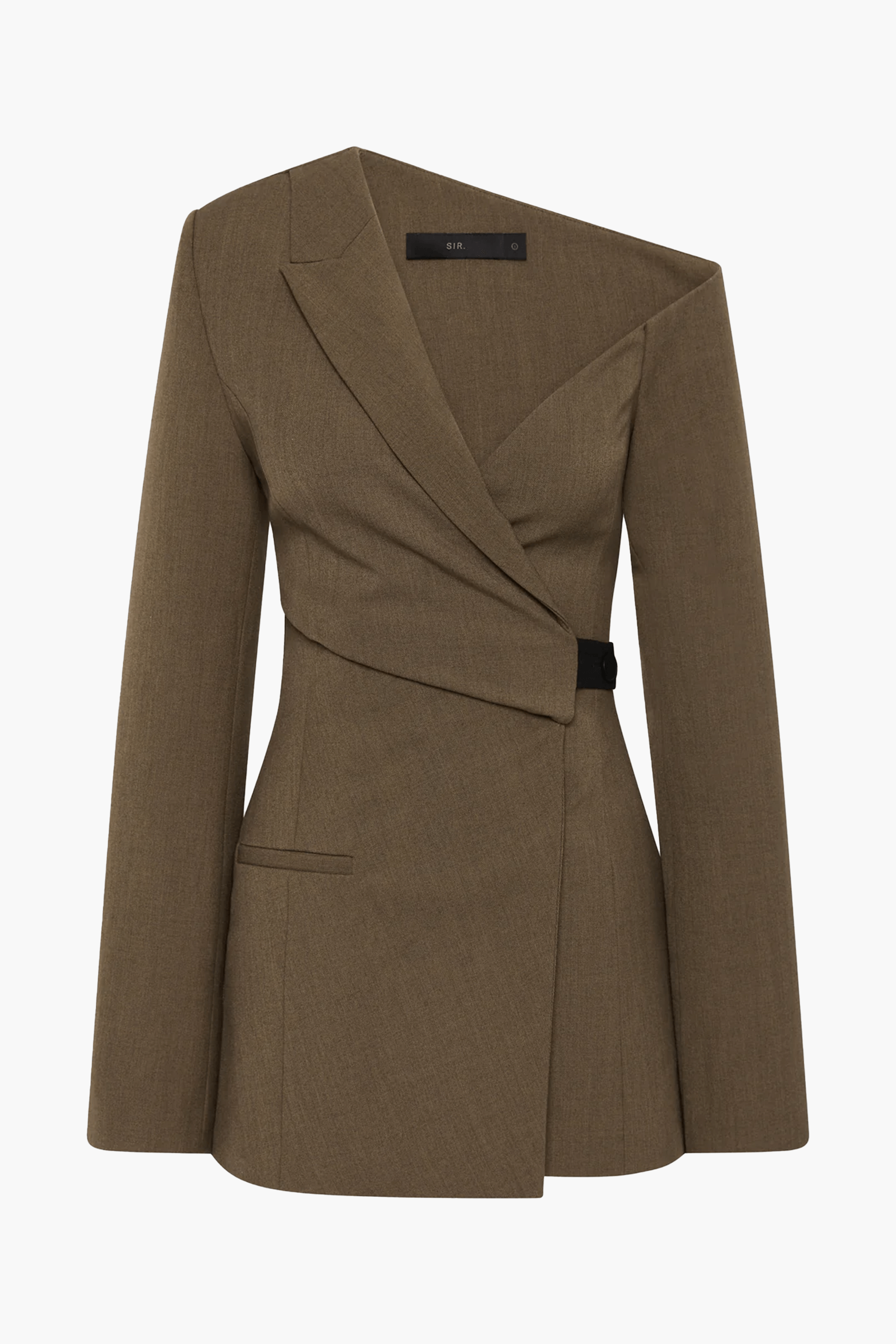 SIR SARTORIA MINI DRESS IN CHOCOLATE MARLE | THE NEW TREND