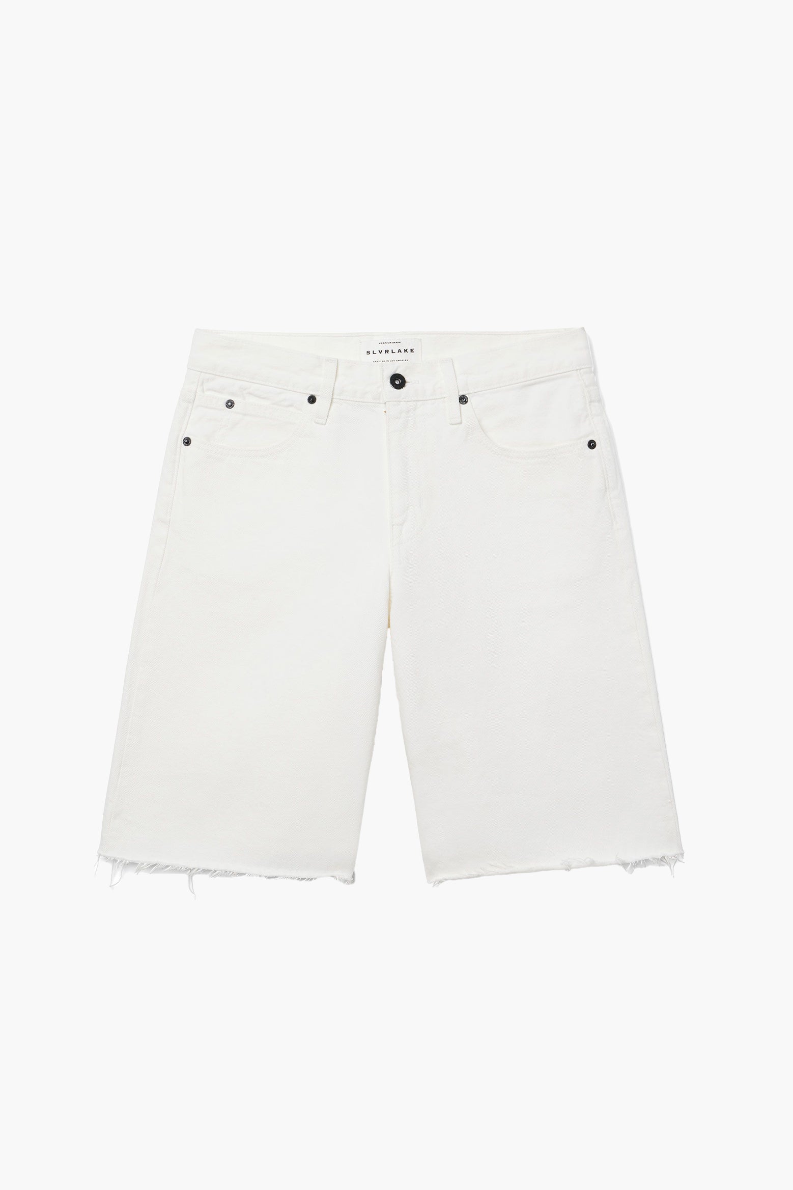 SLVRLAKE Mica Low Rise Wide Leg Short in White available at The New Trend Australia.