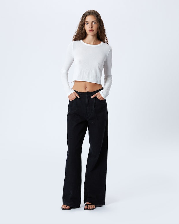 Slvrlake Taylor Wide Pleat Jean in Shadow Ridge available at TNT The New Trend Australia.