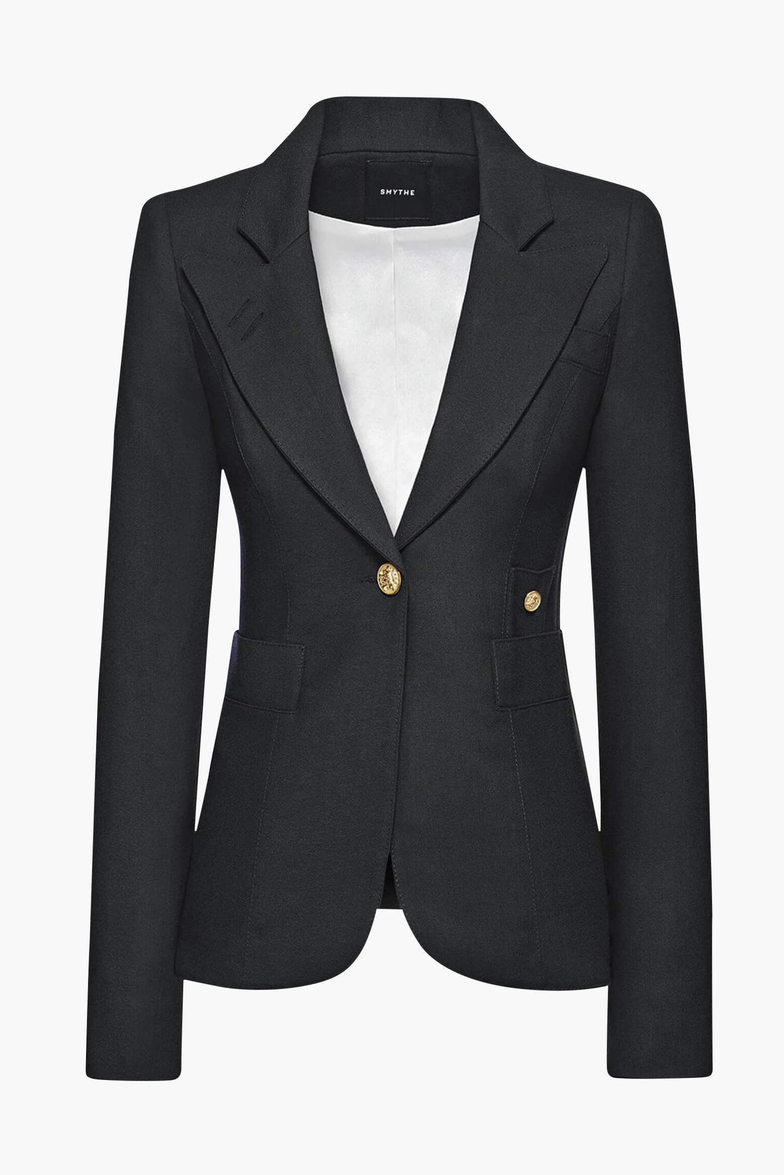 Smythe Classic Duchess Blazer in Black available The New Trend