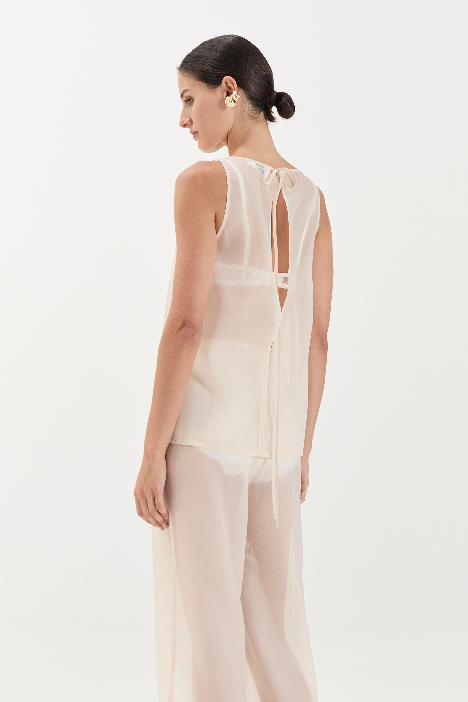 SOLAQUA AURORA TOP IN IVORY | THE NEW TREND