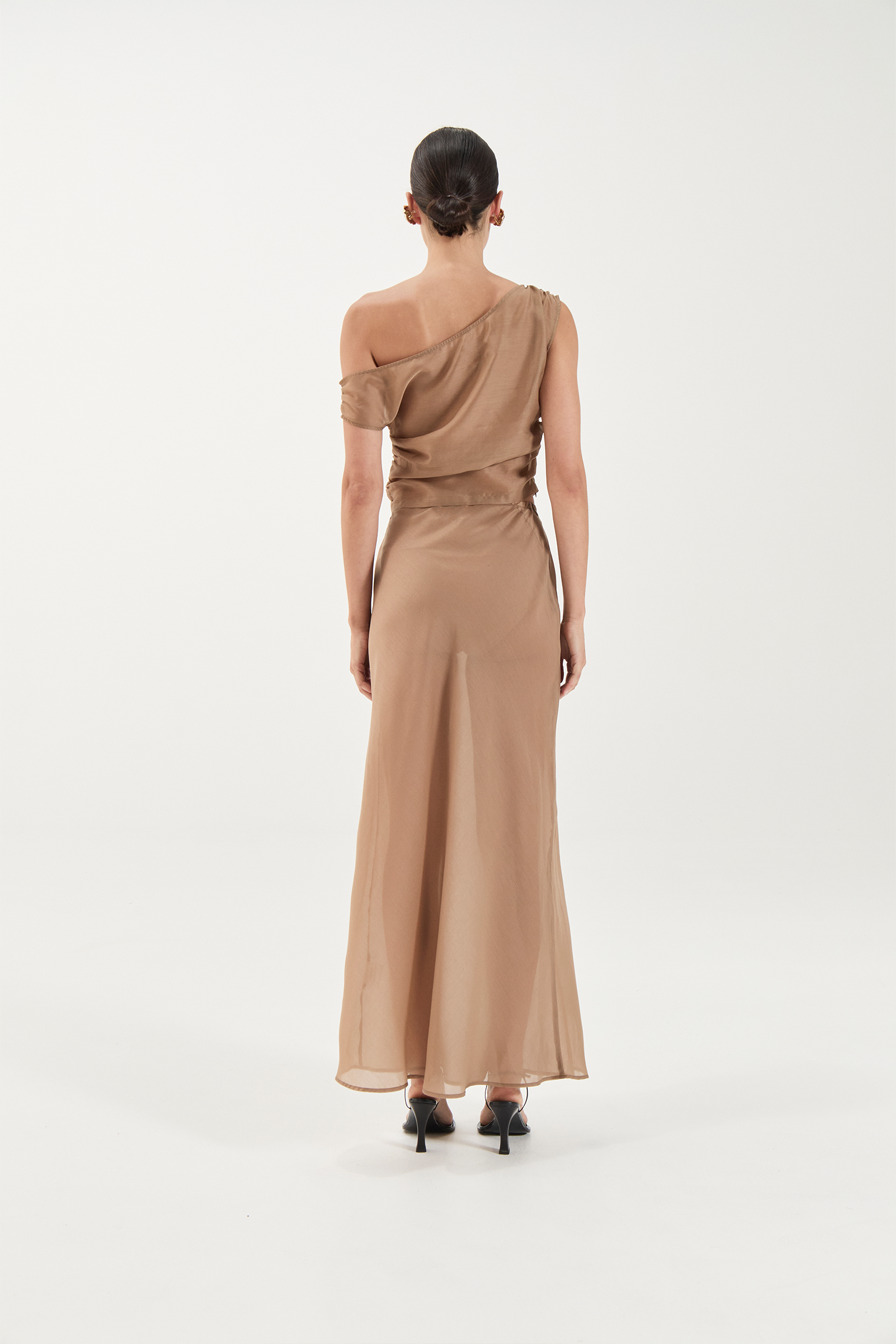 SOLAQUA GENEVIEVE TOP AND FRANCESCA BIAS SKIRT IN TOFFEE | THE NEW TREND 