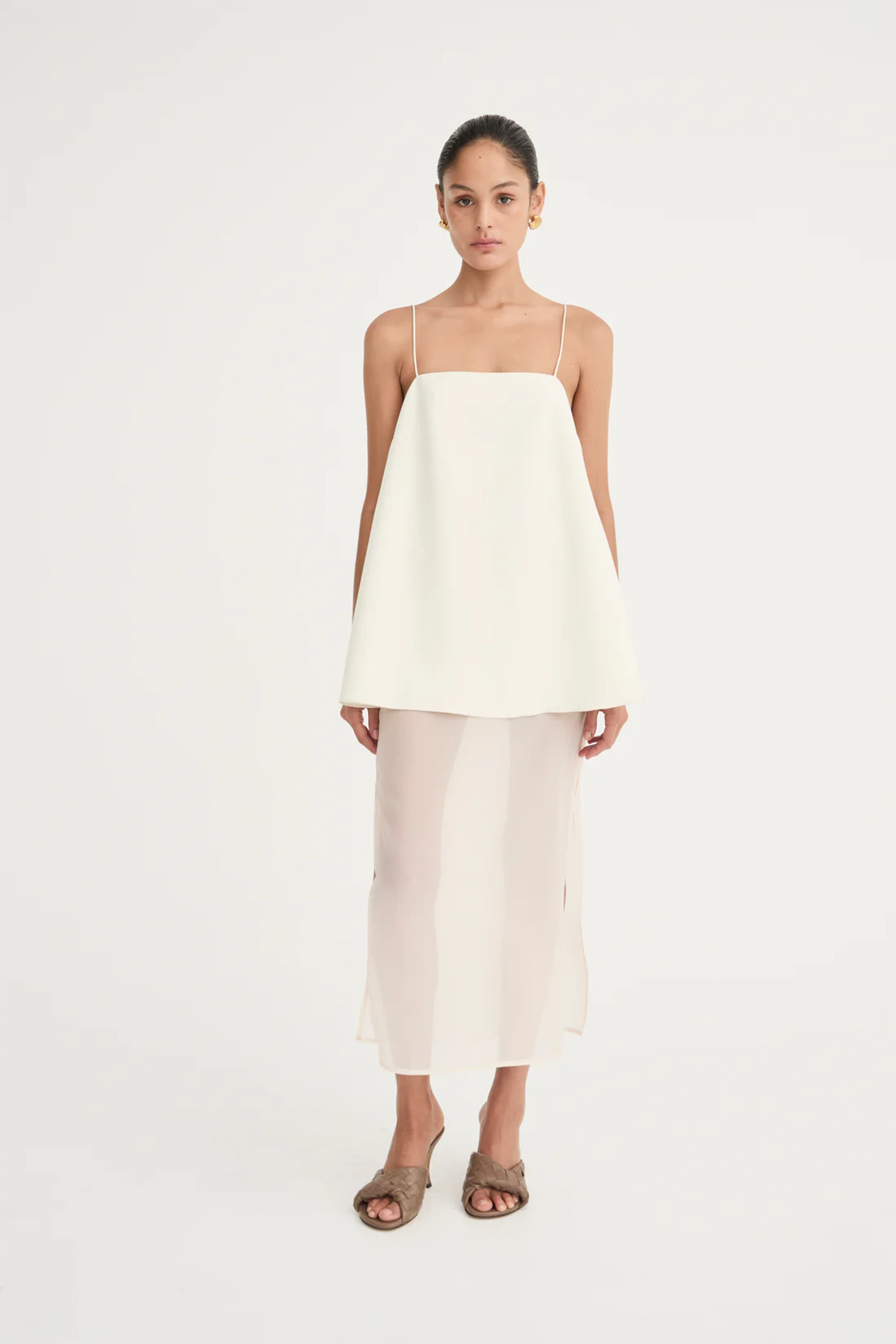 SOLAQUA LAURENT SKIRT IN IVORY | THE NEW TREND 