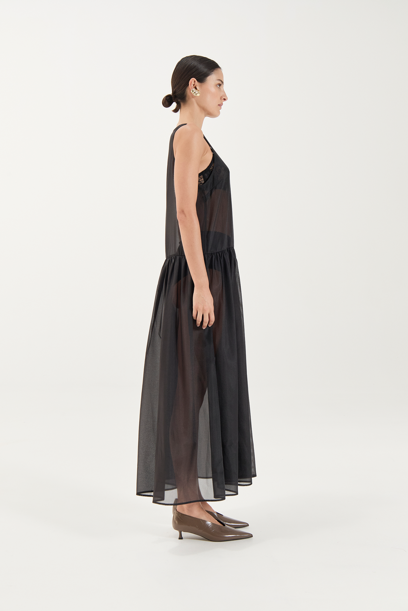 SOLAQUA MARLO DRESS IN NOIR | THE NEW TREND