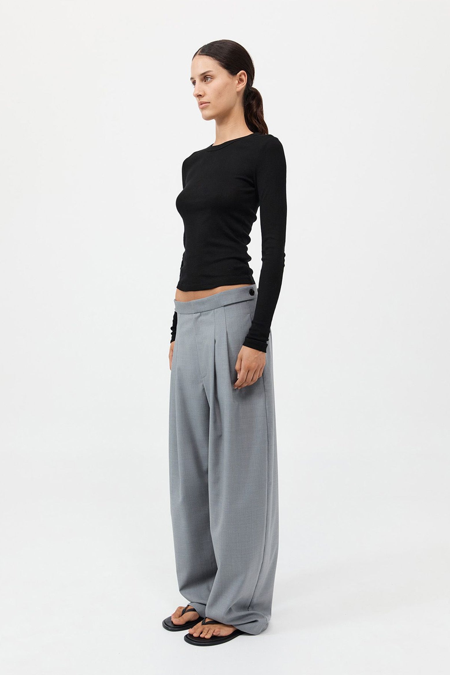 The St Agni Adjustable Pants in Grey available at The New Trend Australia