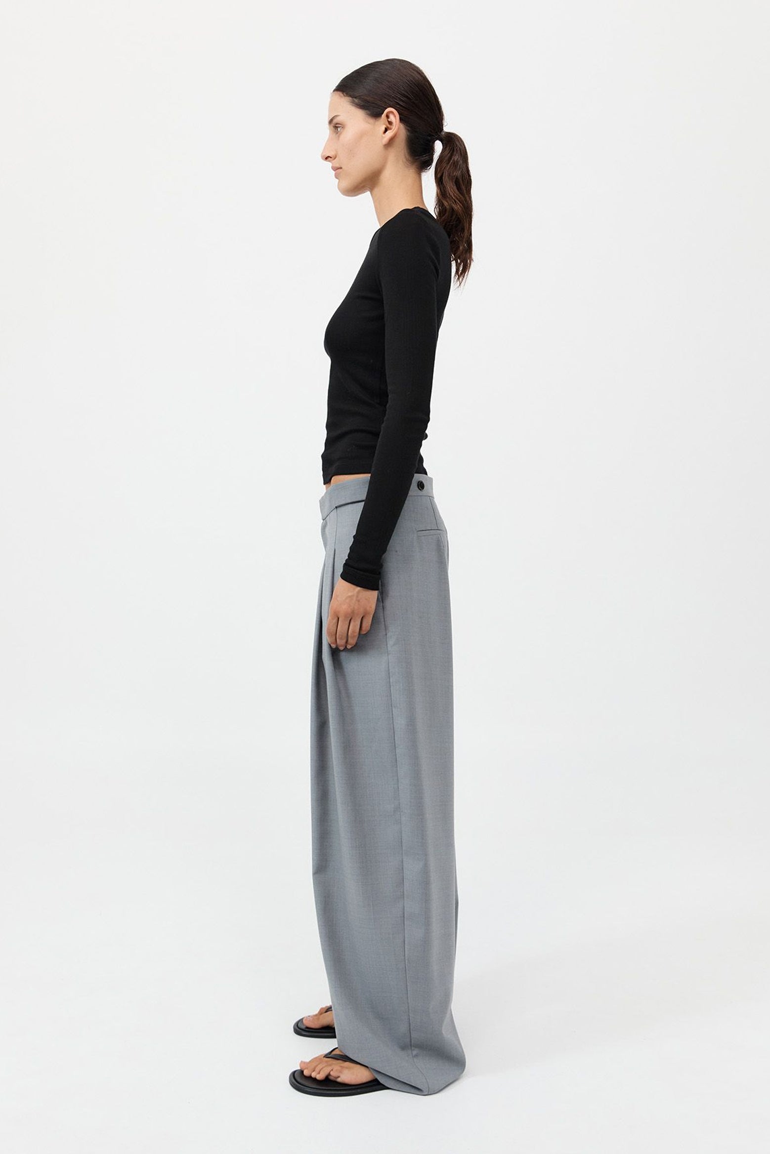 The St Agni Adjustable Pants in Grey available at The New Trend Australia