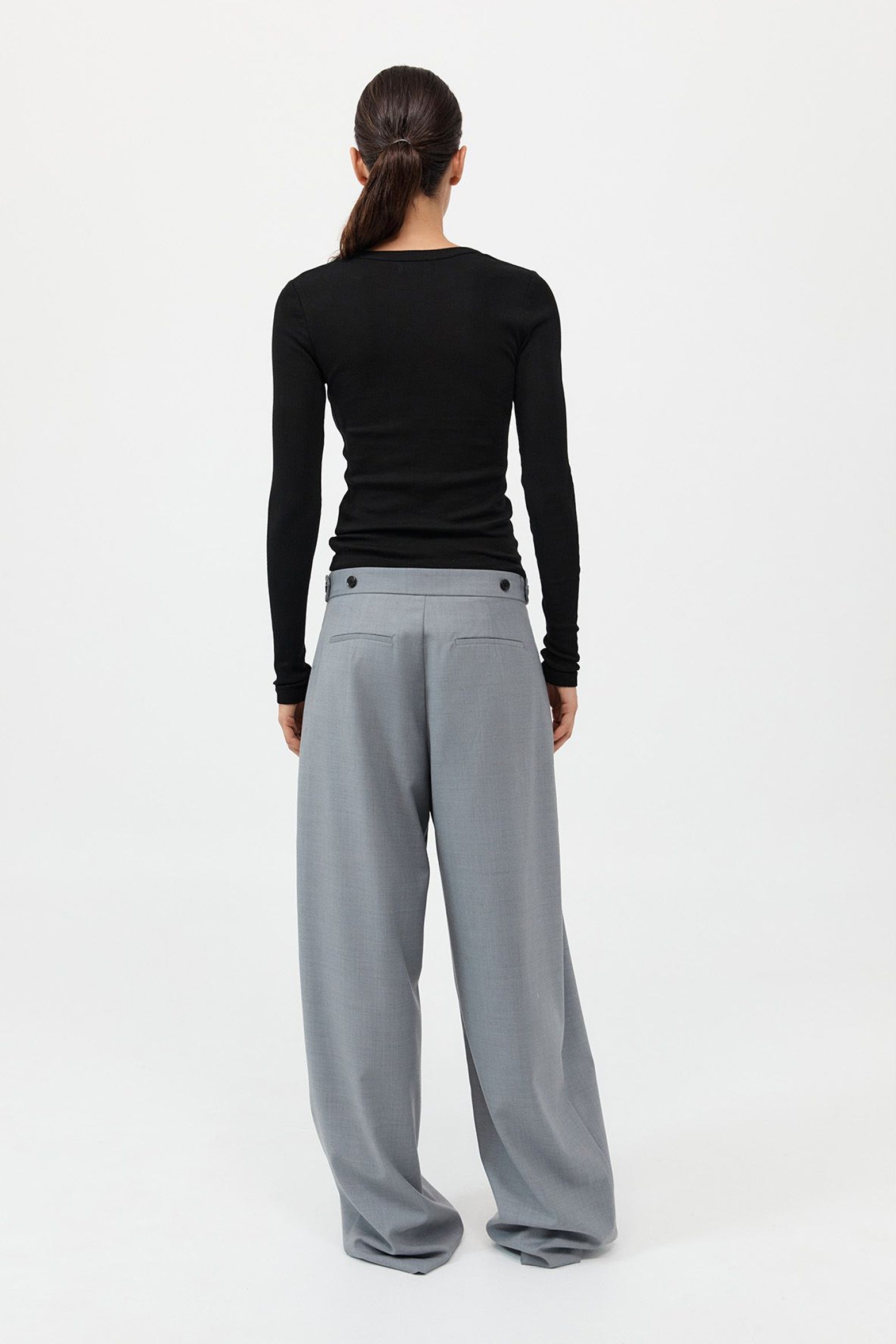 The St Agni Adjustable Pants in Grey available at The New Trend Australia