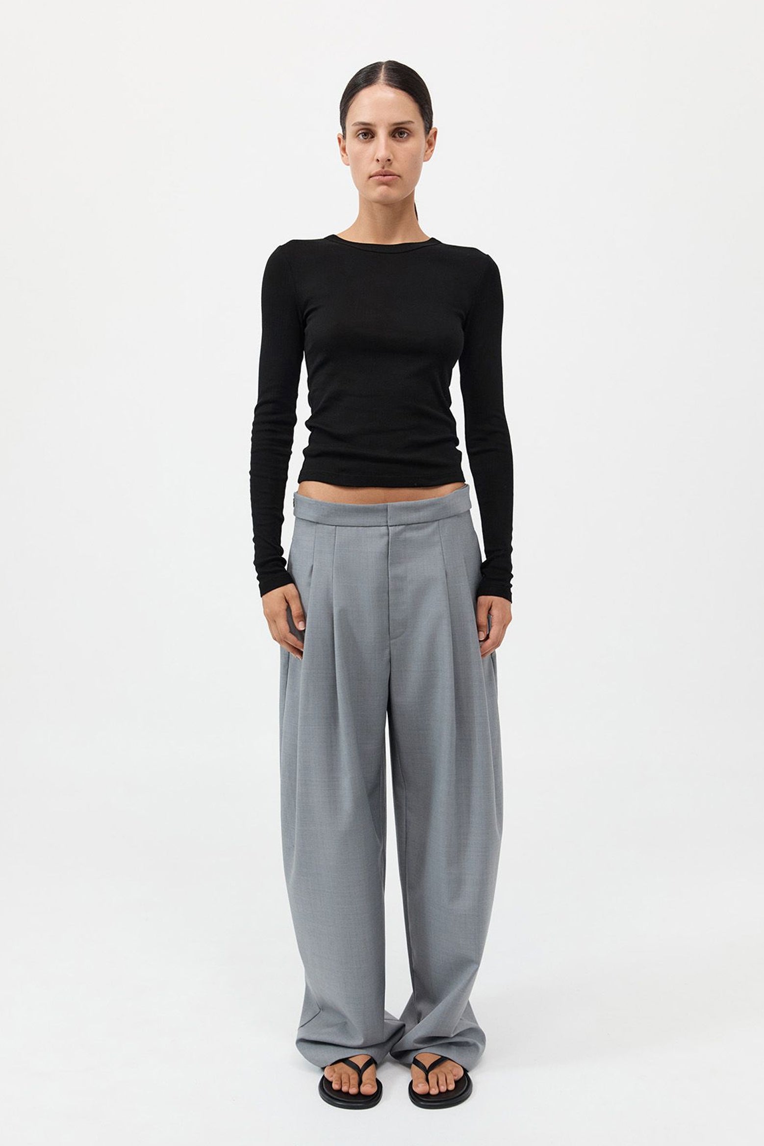 The St Agni Adjustable Pants in Grey available at The New Trend Australia