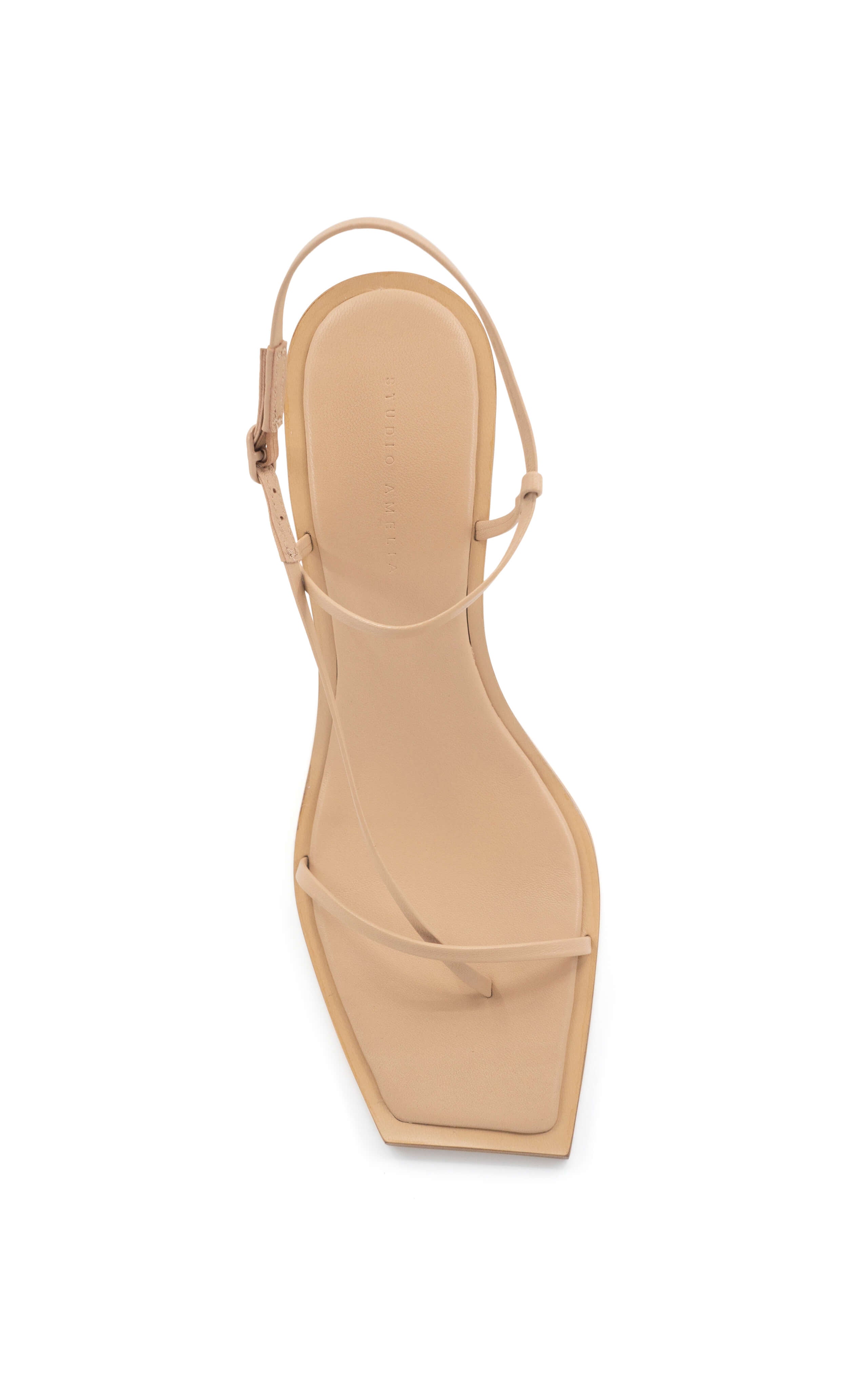 STUDIO AMELIA Filament 90 Heel in Beige The New Trend