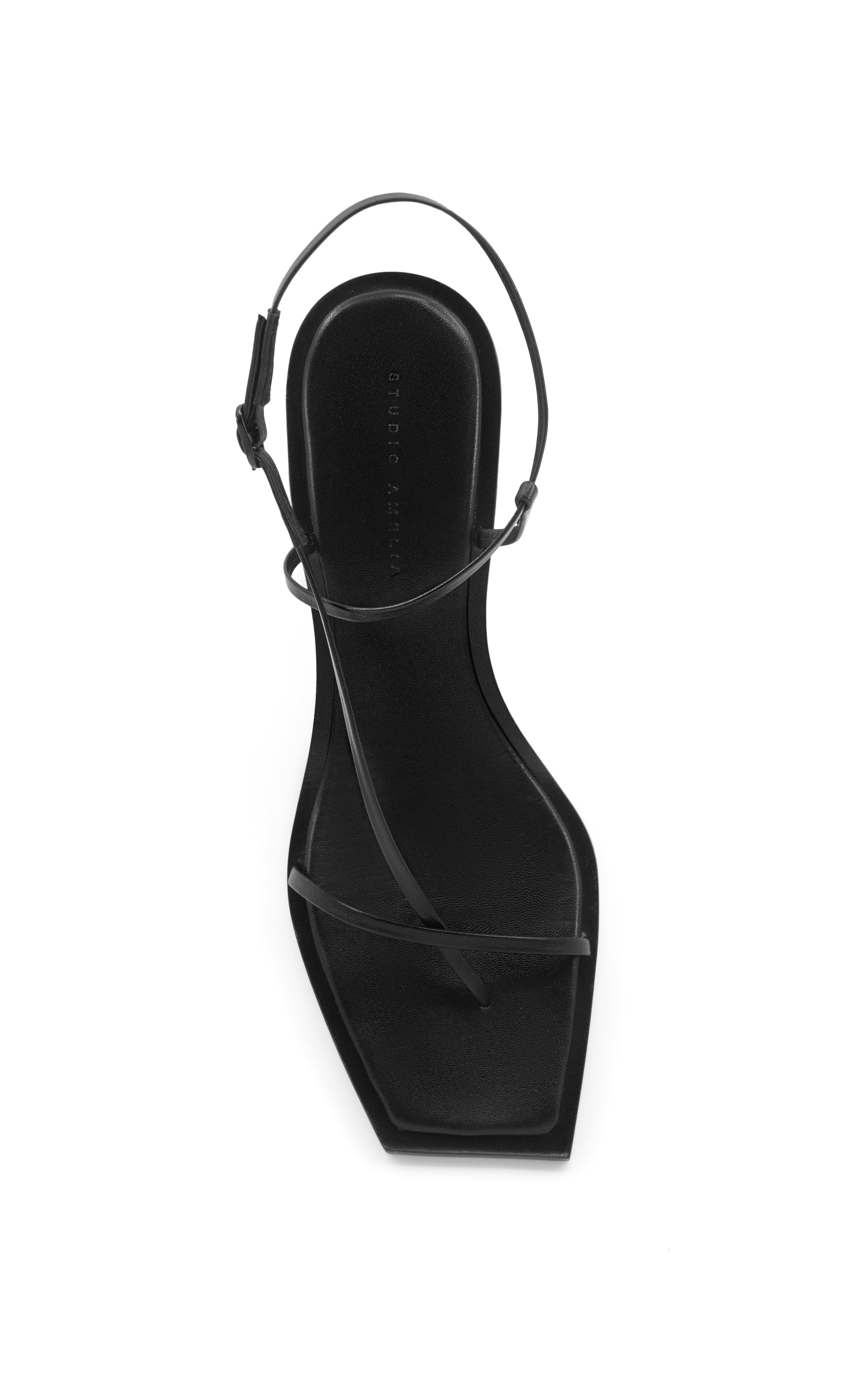 STUDIO AMELIA Filament 90 Heel in Black | The New Trend