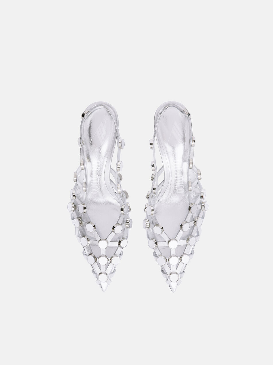 THE ATTICO 'GRID' SLINGBACK 50MM | THE NEW TREND