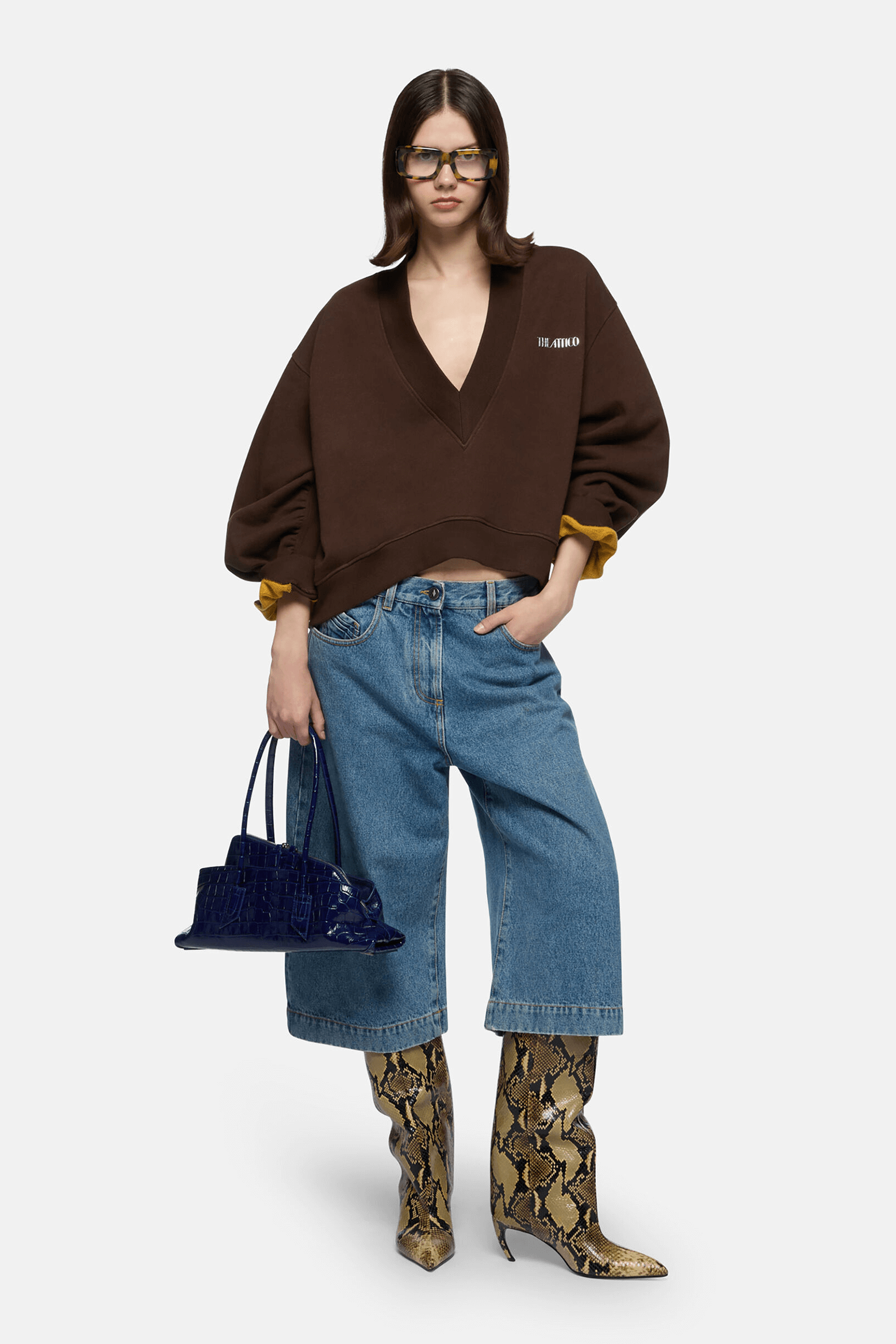 THE ATTICO V-NECK SWEATSHIRT | THE NEW TREND