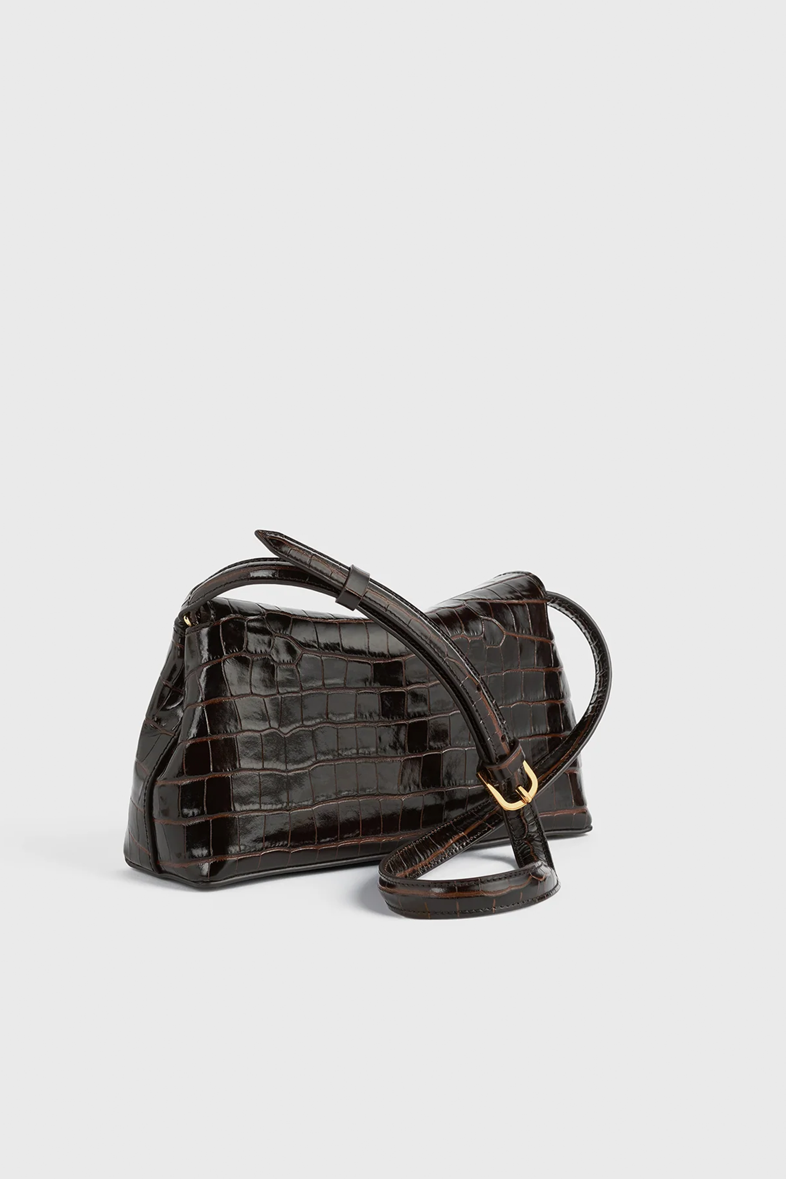 TOTEME T-LOCK CROCO-EMBOSSED CLUTCH | THE NEW TREND