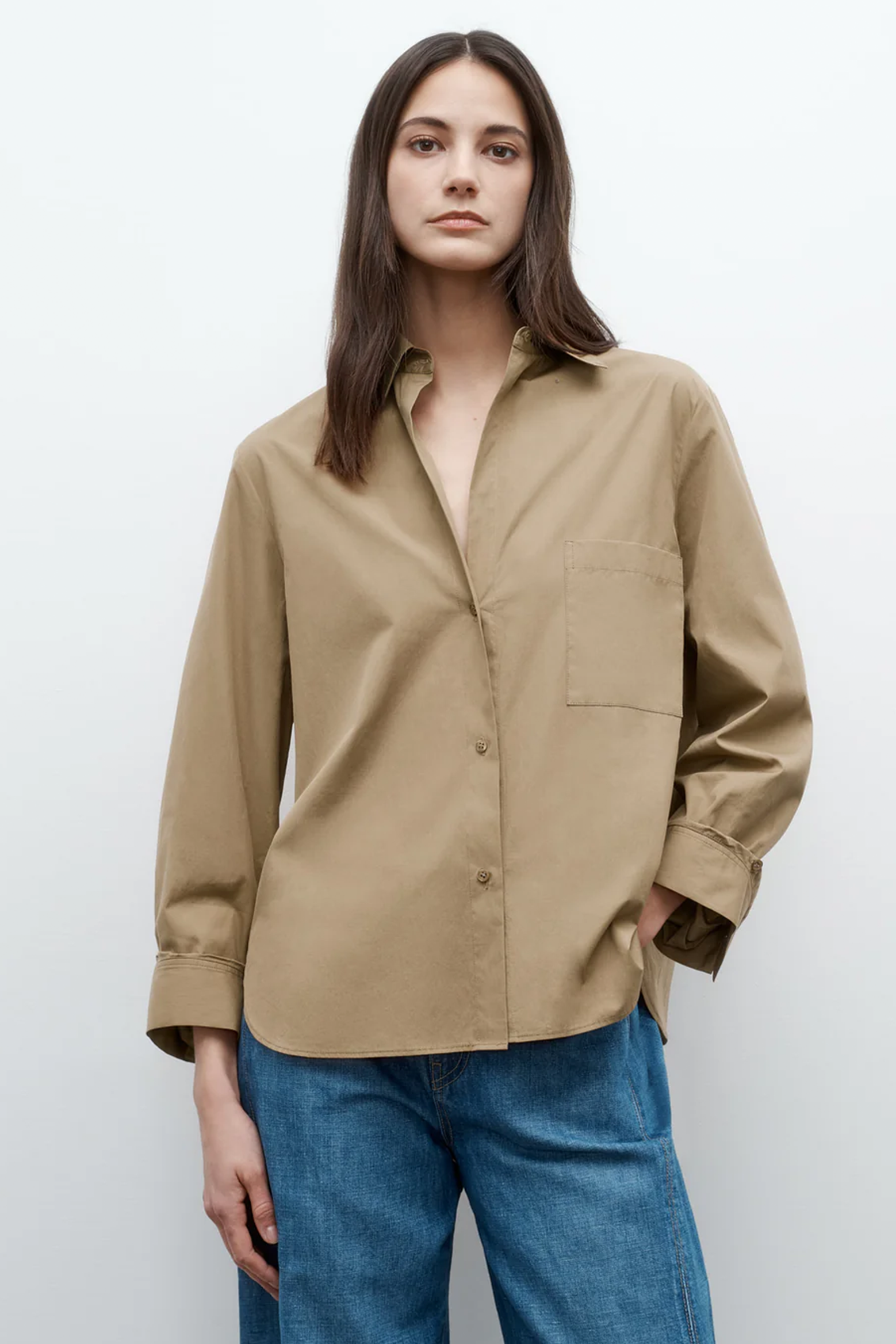 TWP NEXT MORNING SHIRT IN KELP | THE NEW TREND