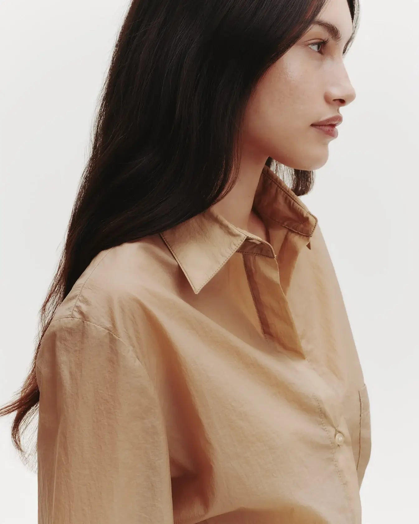 TWP NEXT MORNING SHIRT IN KHAKI | THE NEW TREND