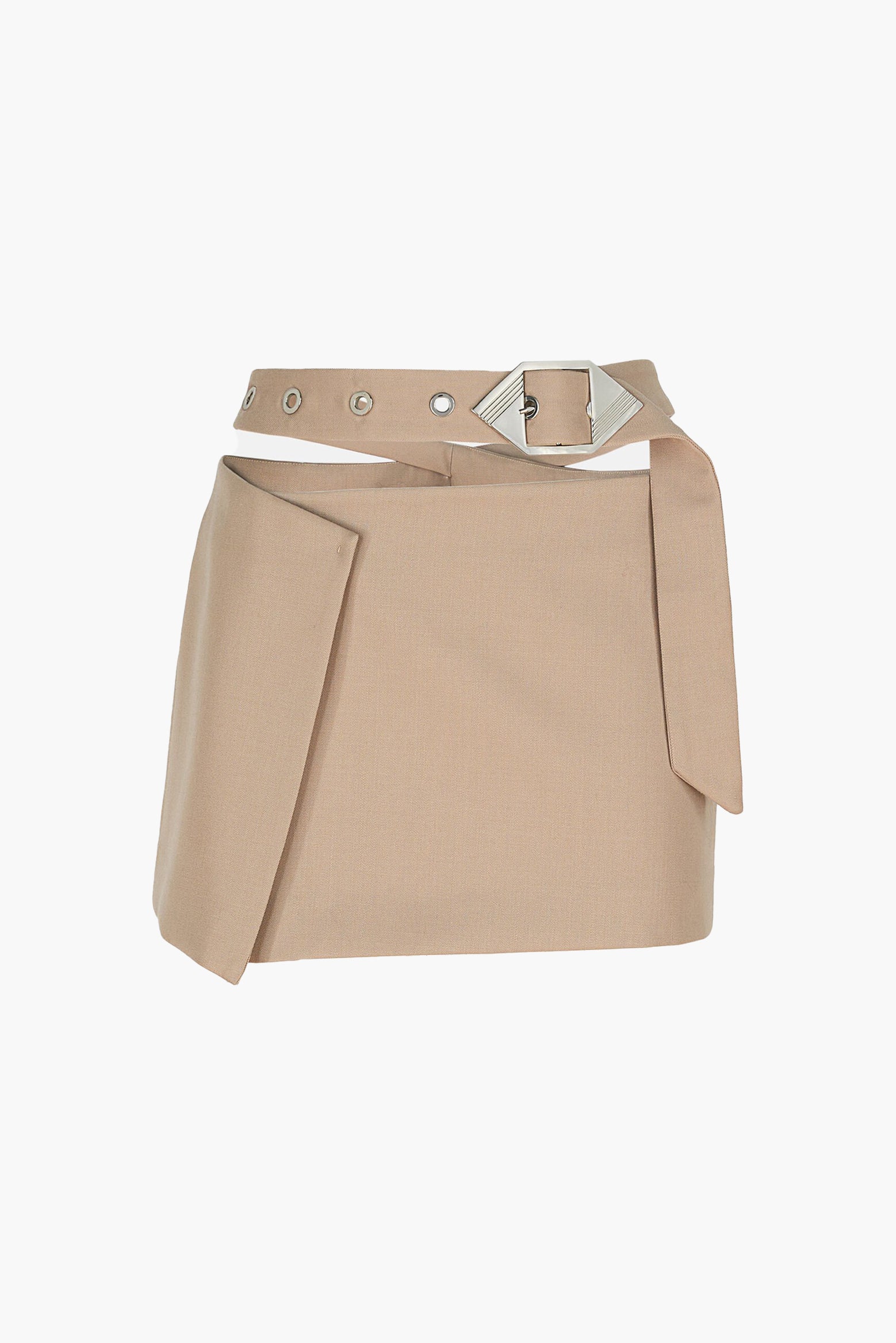 The Attico Mini Skirt in Beige available at The New Trend Australia