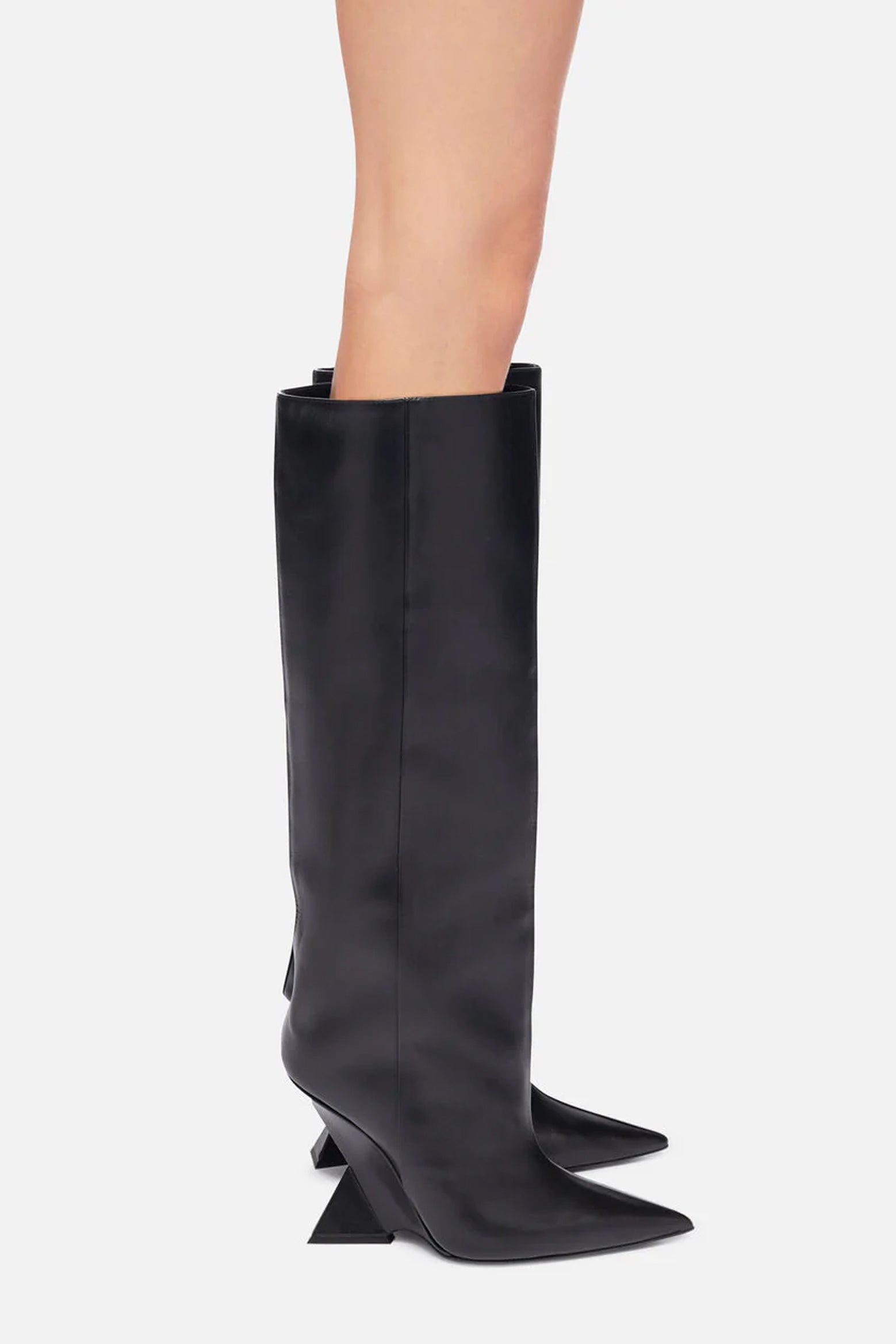 The Attico Cheope Tube Boot in Black TNT The New Trend