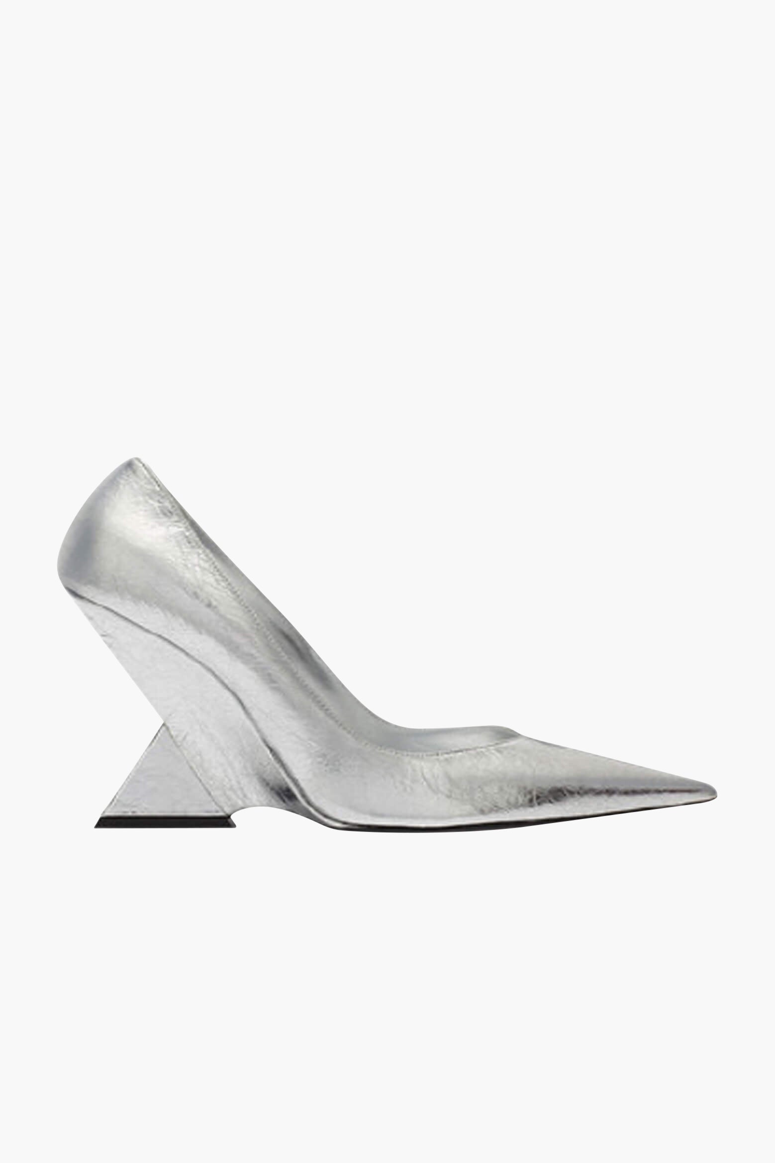 THE ATTICO Cheope Pump in Silver The New Trend