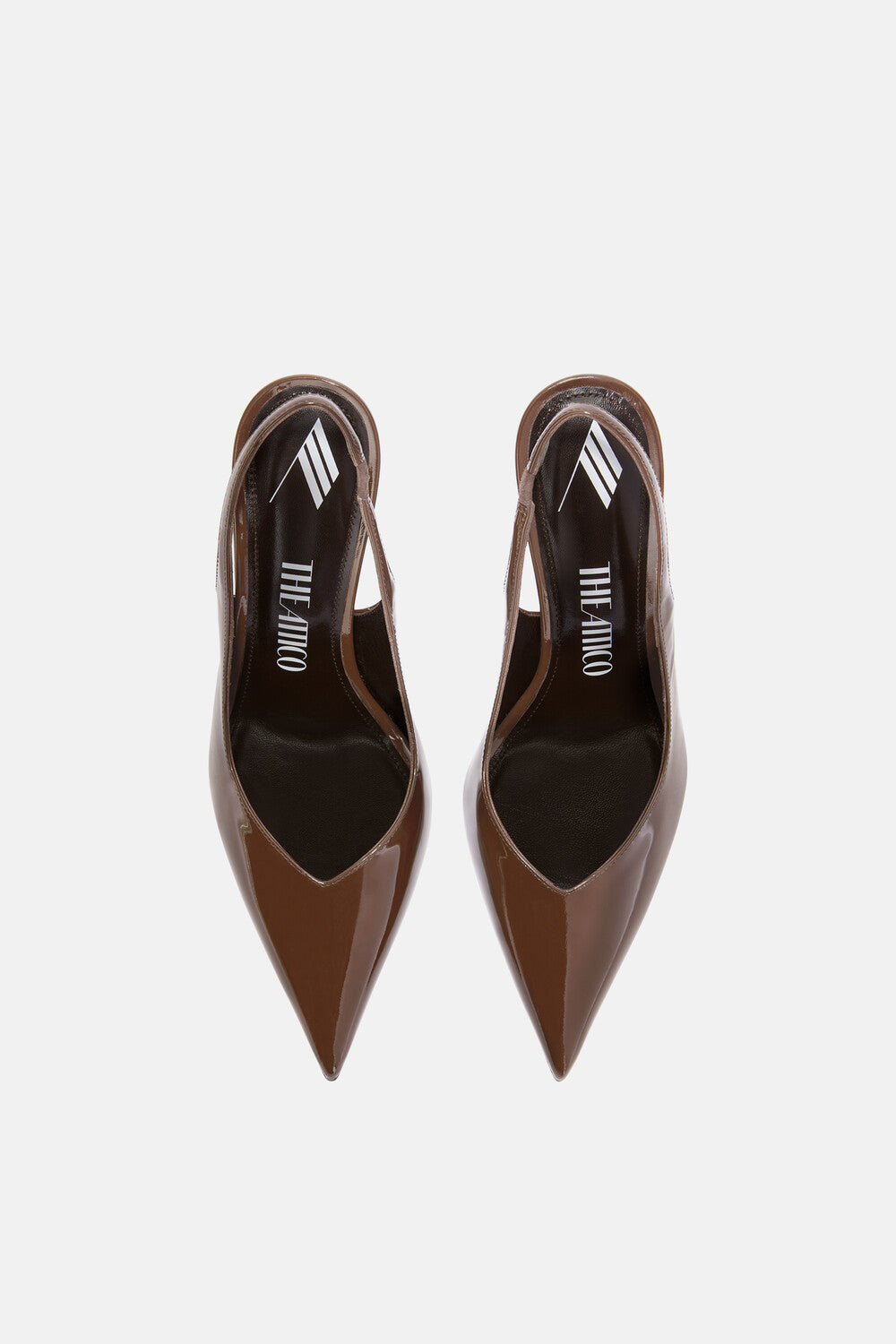 The Attico Cheope Slingback in Chocolate available at The New Trend Australia.