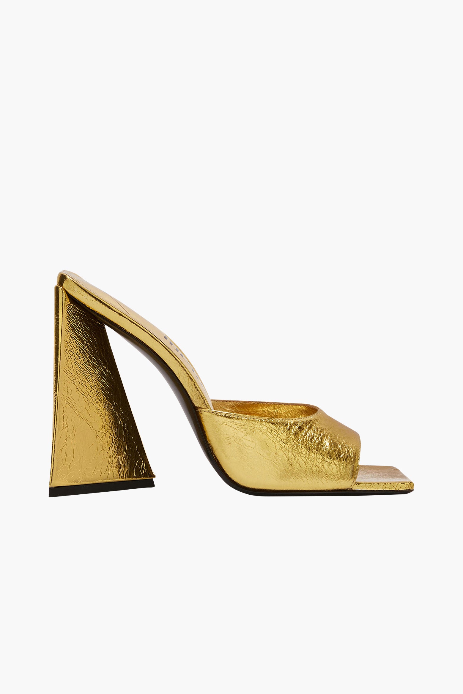 THE ATTICO Devon Mule in Gold The New Trend