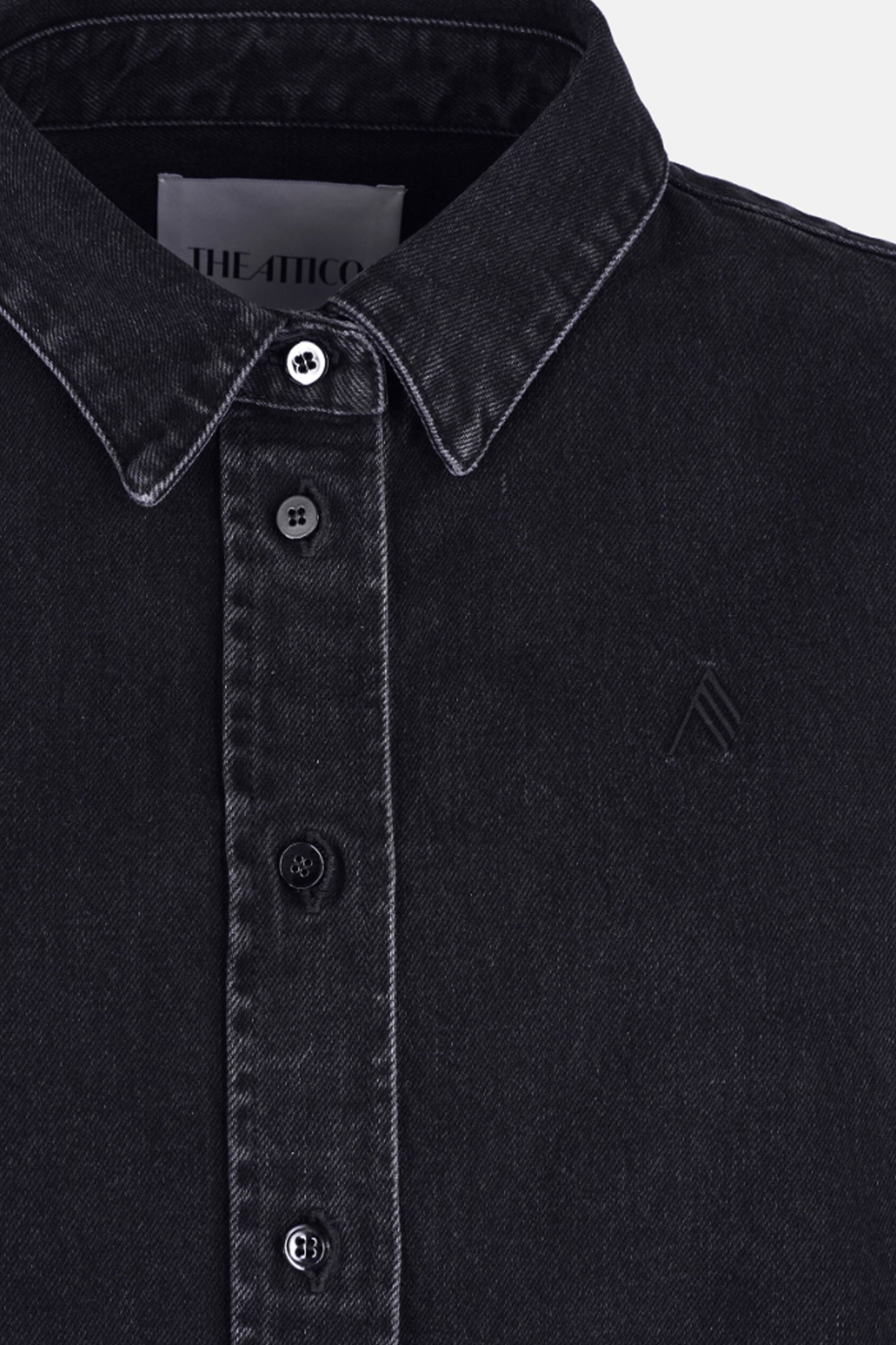 The Attico Diana Shirt in Black available at The New Trend Australia