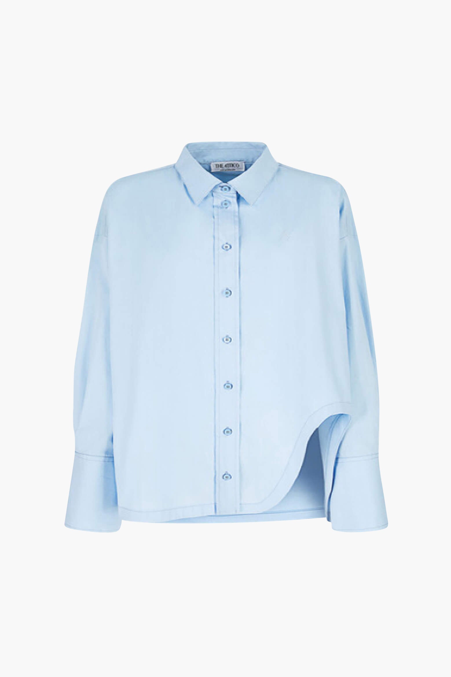 The-Attico-Diana-Shirt-Dusty-Blue-The-New-Trend