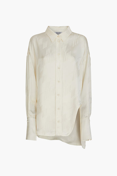 THE ATTICO Diana Shirt in Milk The New Trend