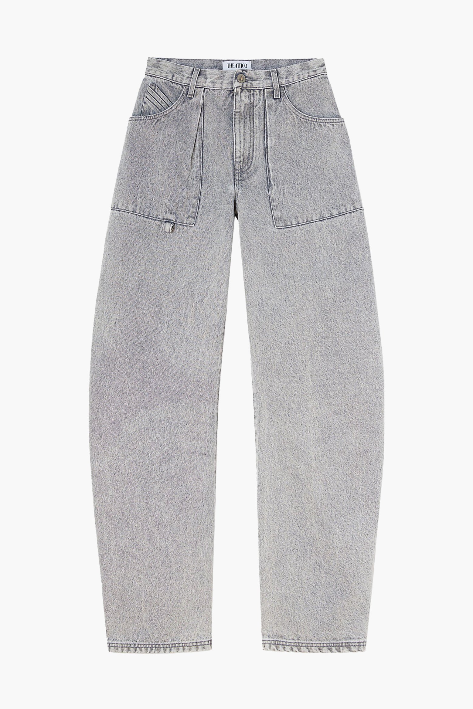 The Attico Effie Long Pants in Light Grey Available at The New Trend Australia