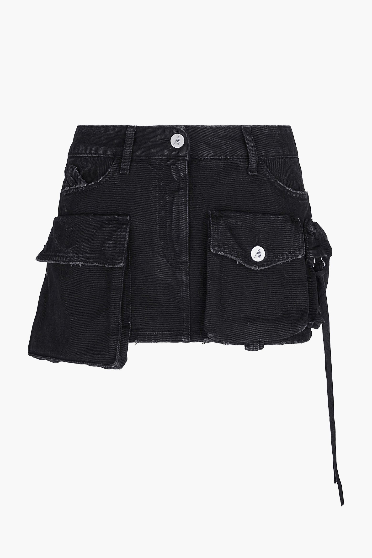 THE ATTICO Fay Mini Skirt in Black The New Trend