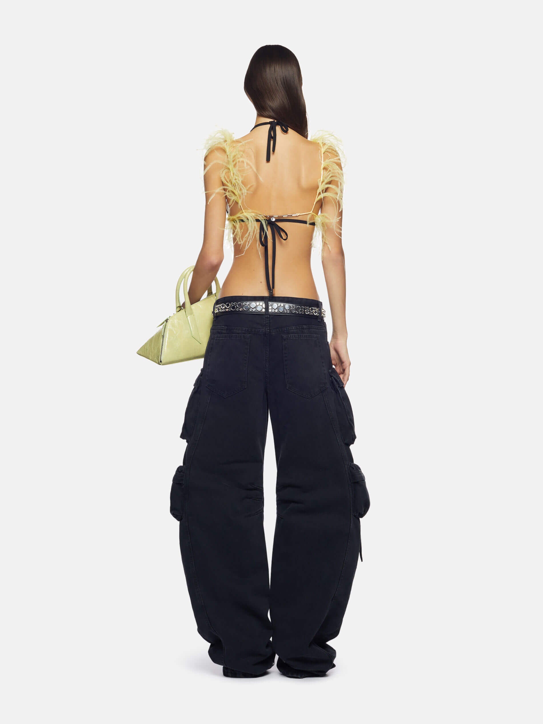 THE ATTICO Fern Long Pants in Black The New Trend