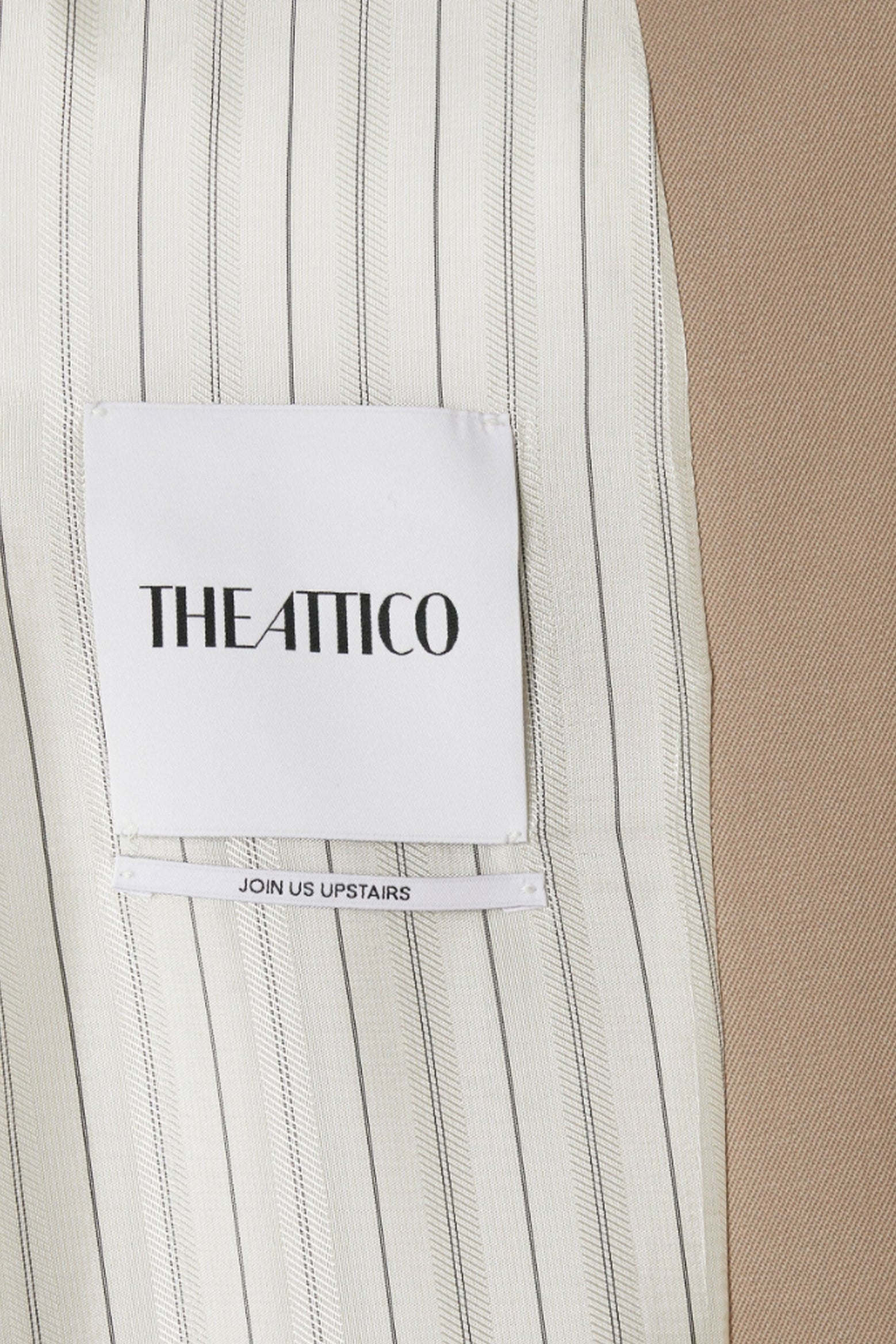 The Glen Blazer in Beige by The Attico available at The New Trend Australia