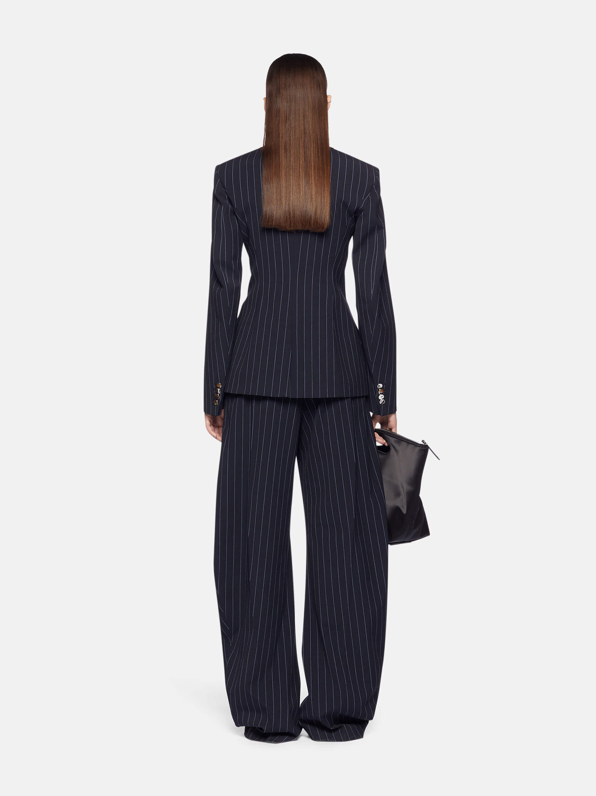 THE ATTICO Glen Blazer Blue Navy/Light Blue | The New Trend