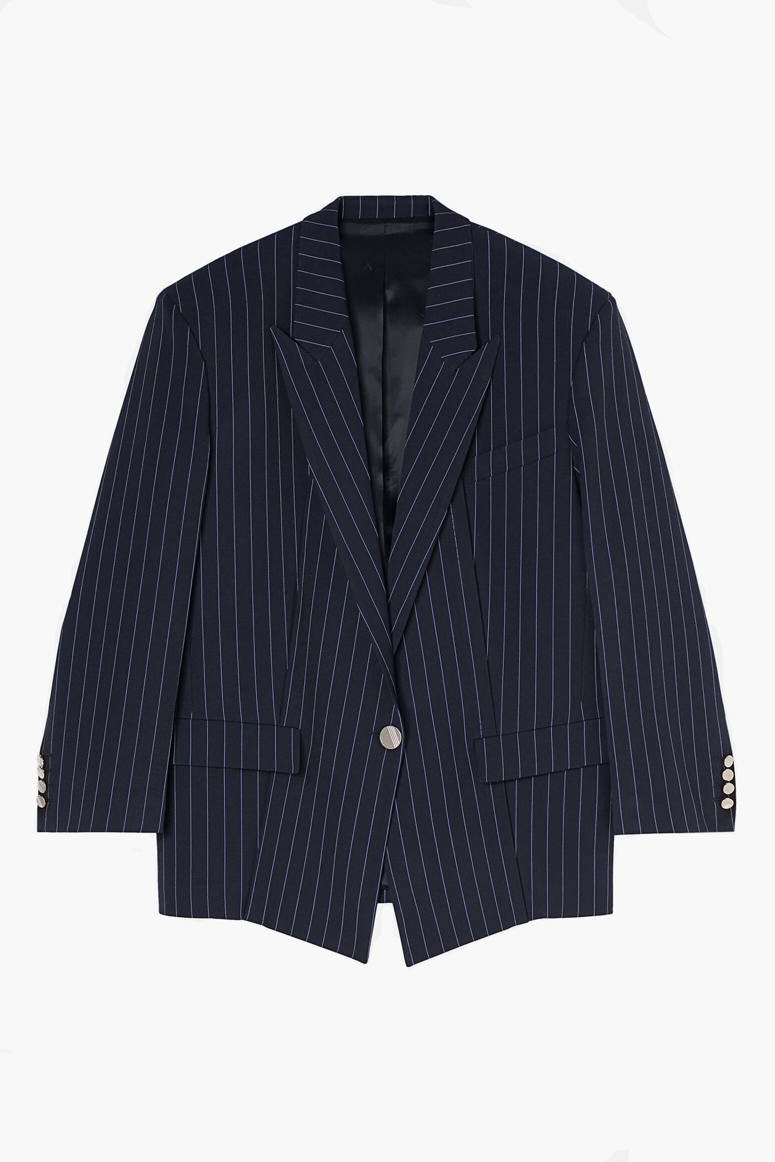 THE ATTICO Glen Blazer Blue Navy/Light Blue The New Trend