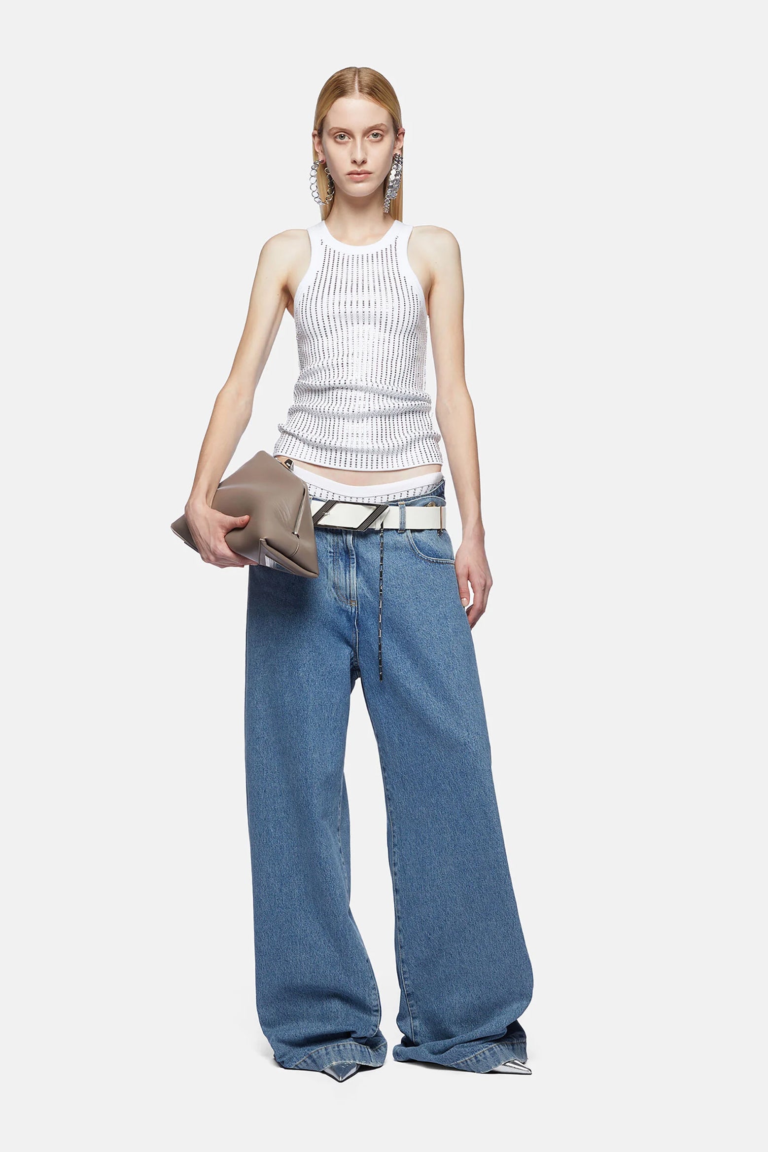 The-Attico-Light-Blue-Long-