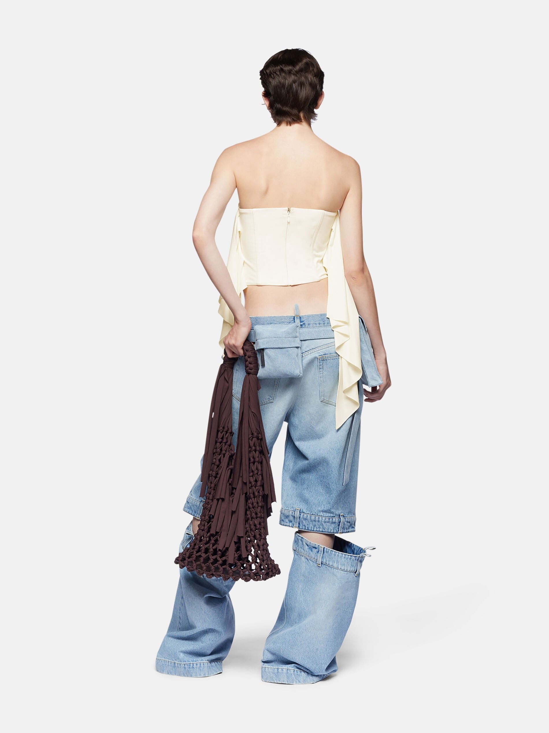 The Attico Long Pants in Sky Blue available at The New Trend Australia