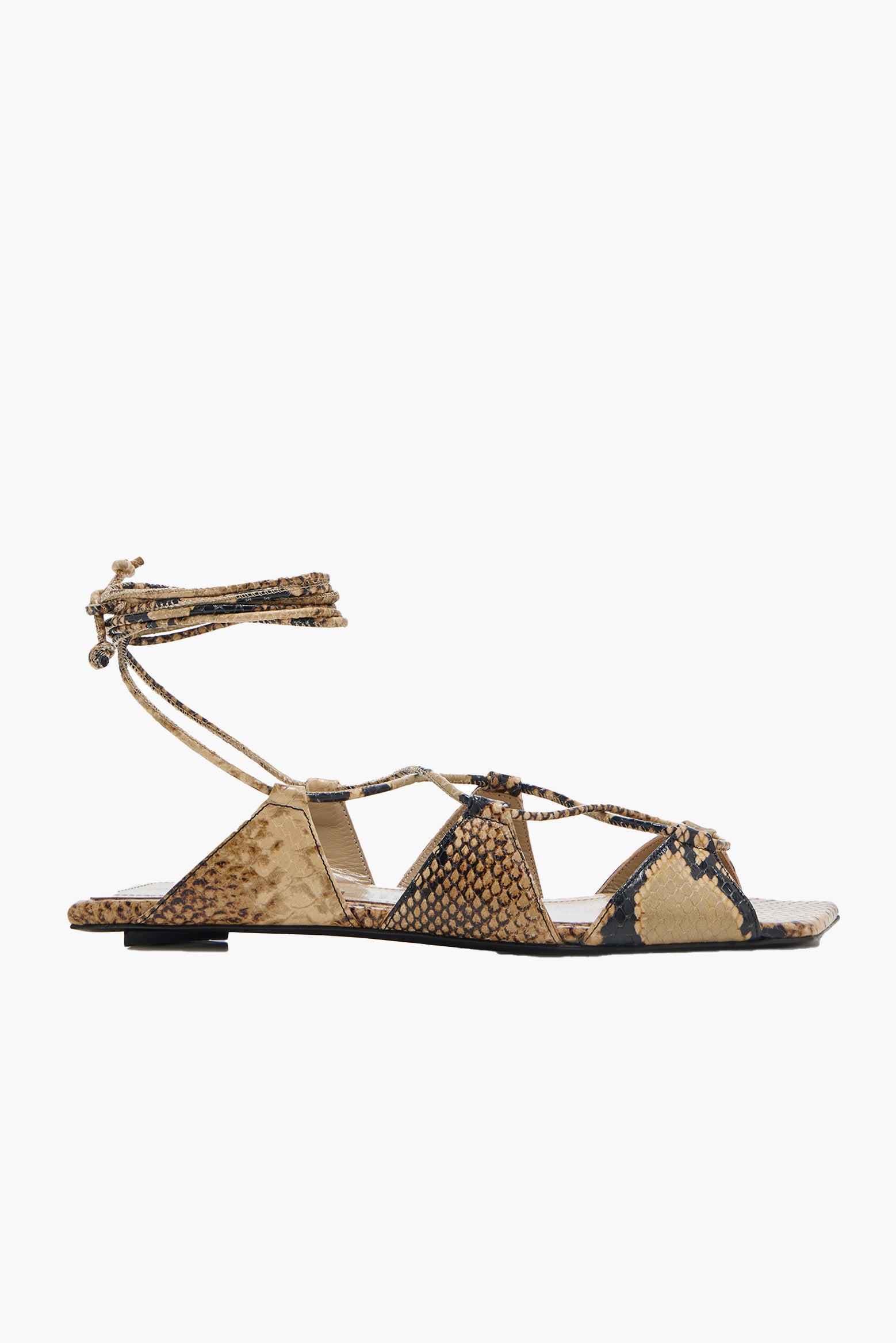 The Attico Renee Sandal in Sand Black available at The New Trend Australia