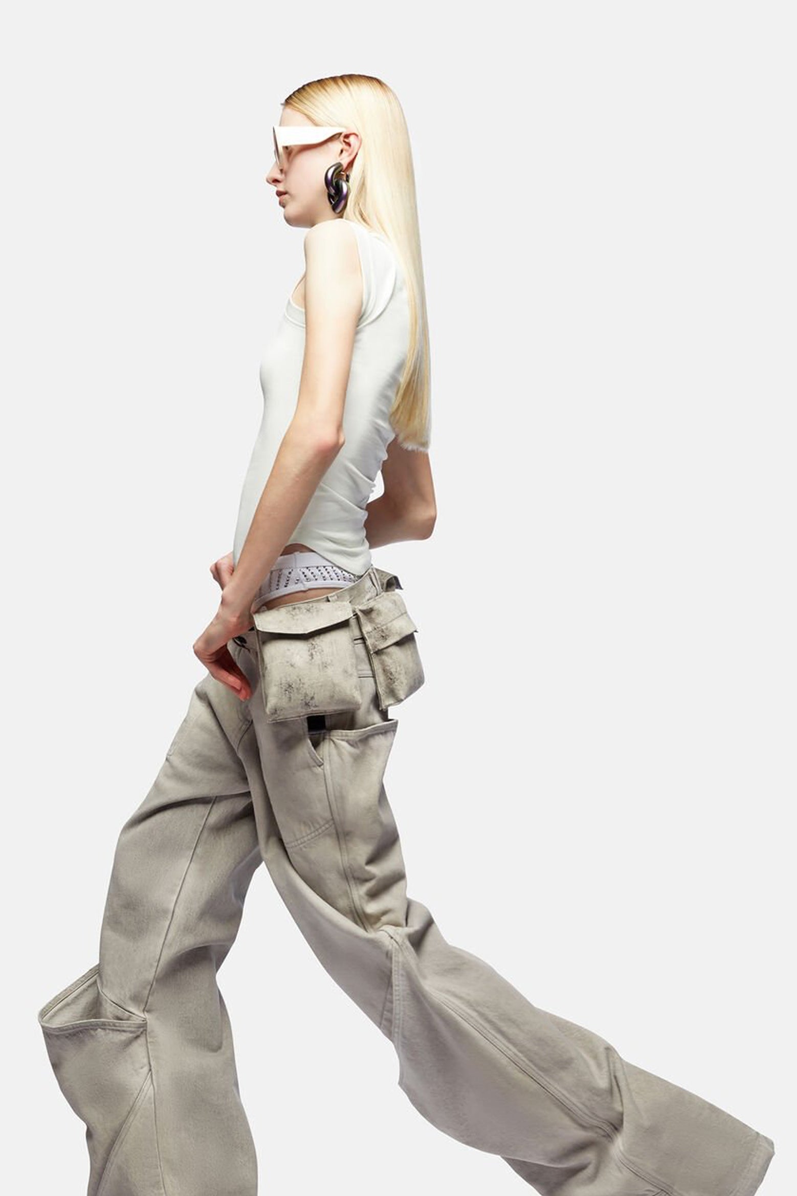 THE ATTICO Vintage Grey Long Pants | The New Trend