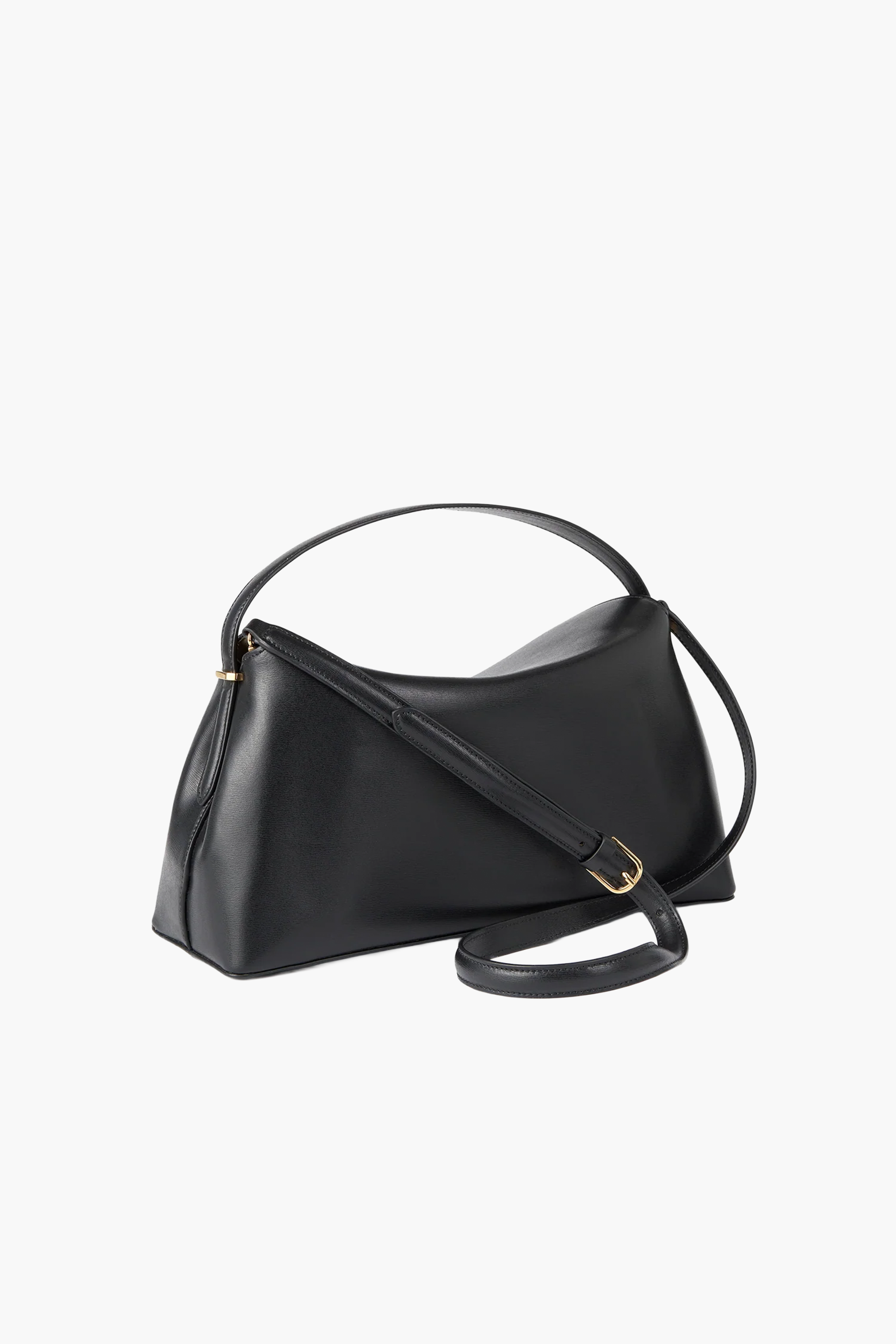 TOTEME T-LOCK LEATHER TOP HANDLE IN BLACK | THE NEW TREND